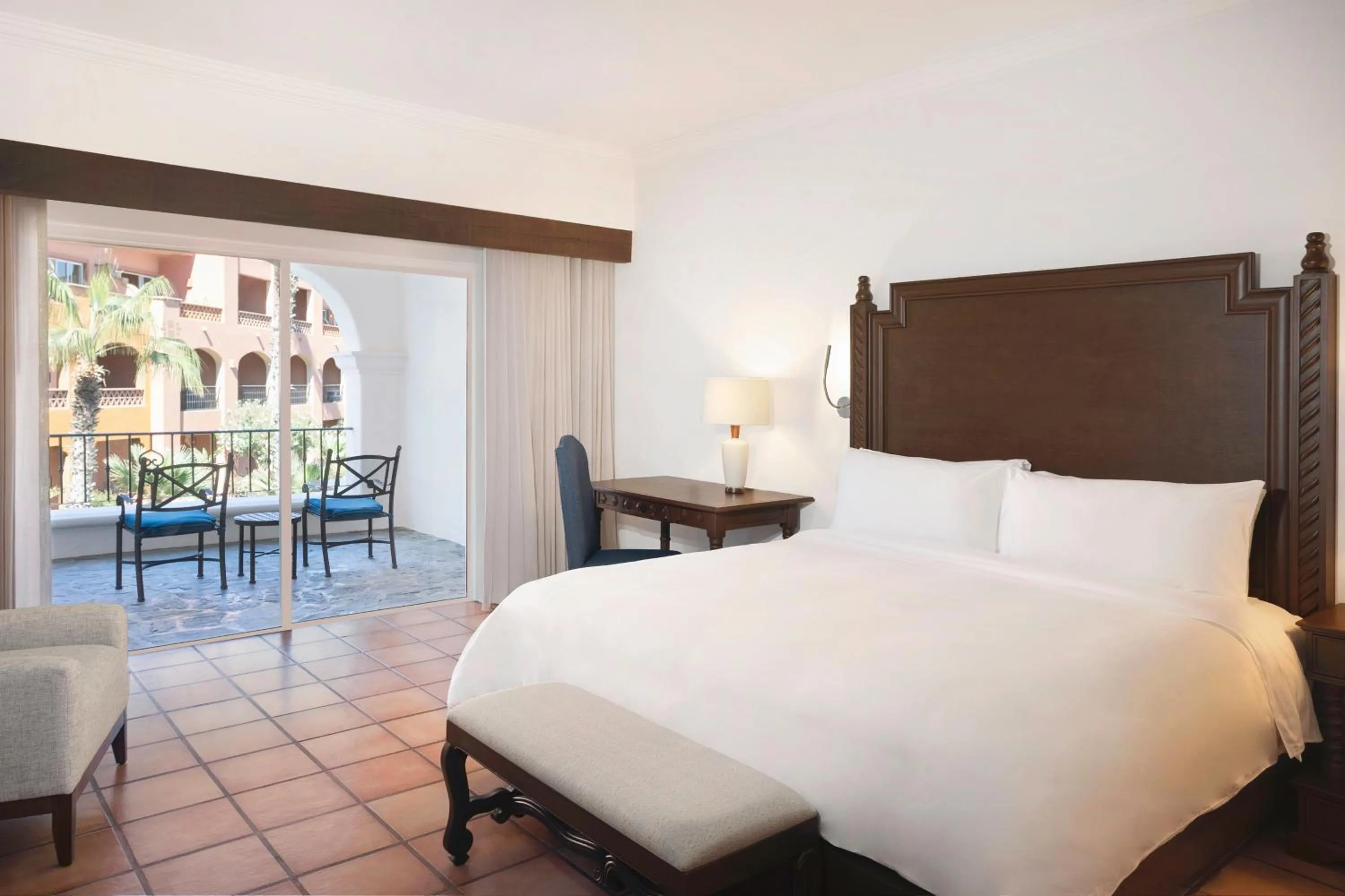 Bed in The Club at Hacienda del Mar