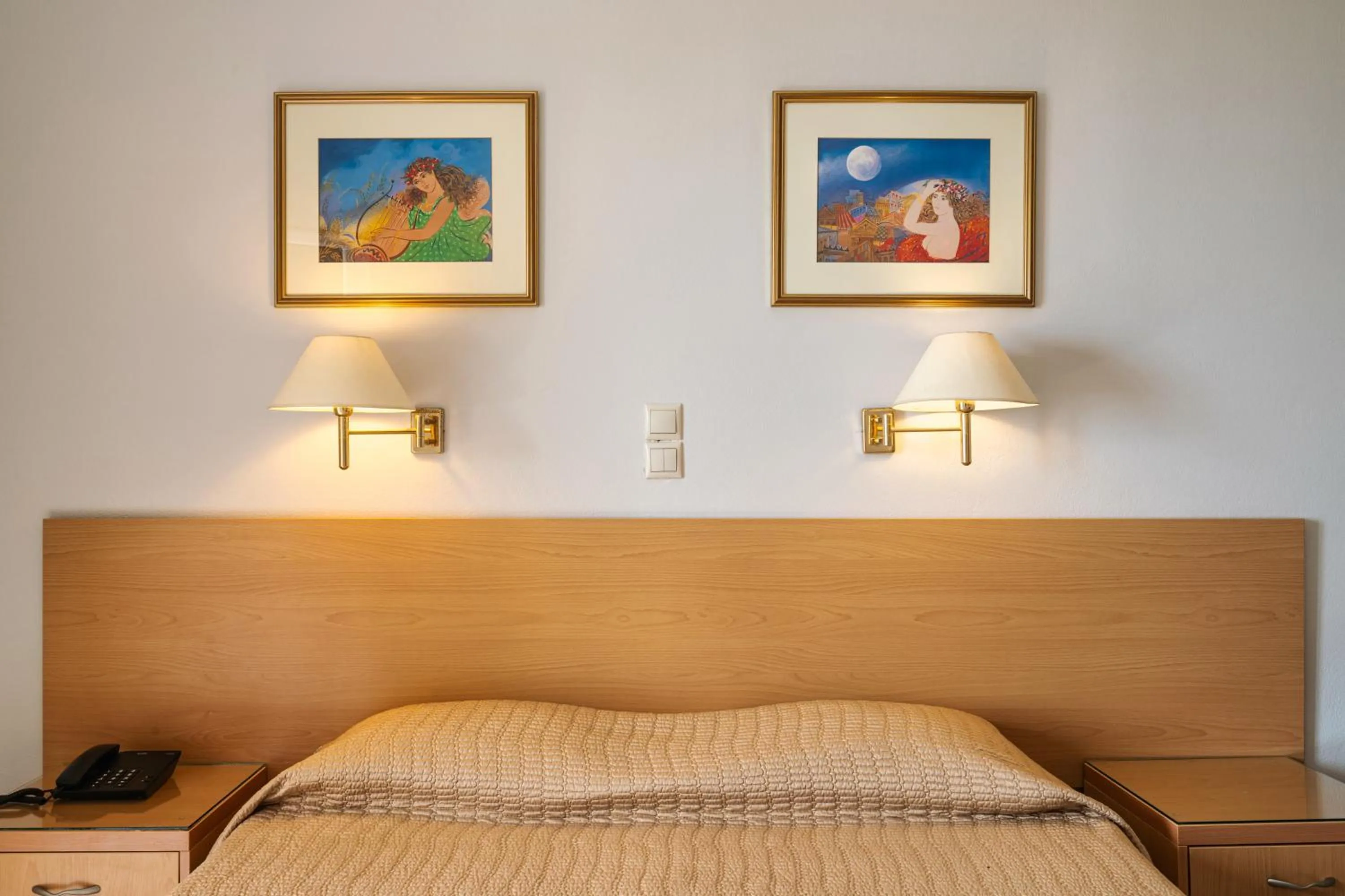 Bed in Katerina Hotel