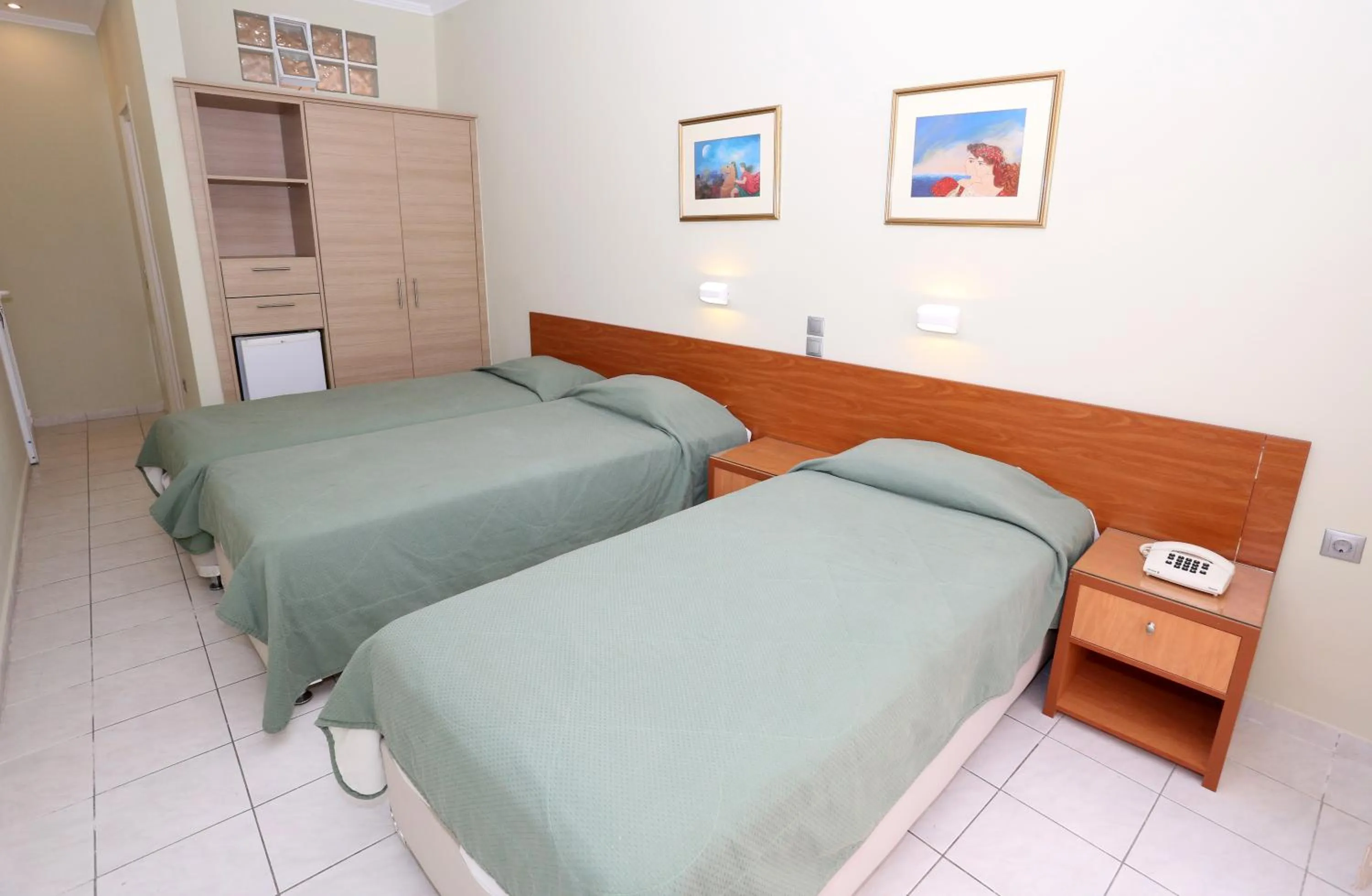 Bed in Katerina Hotel