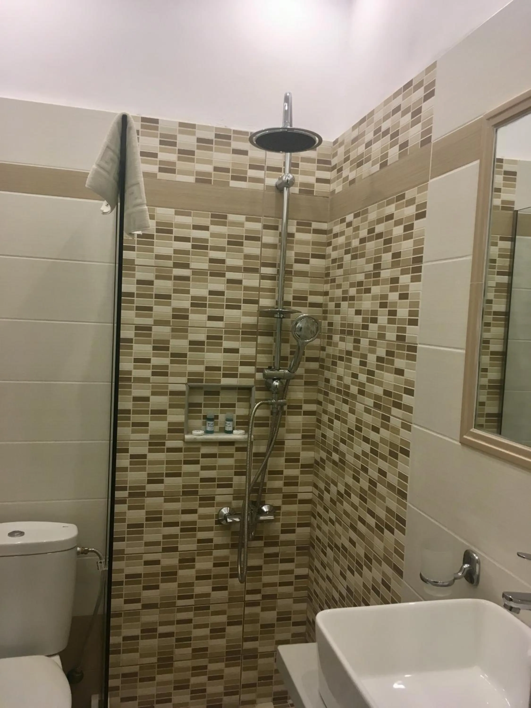 Shower in Katerina Hotel