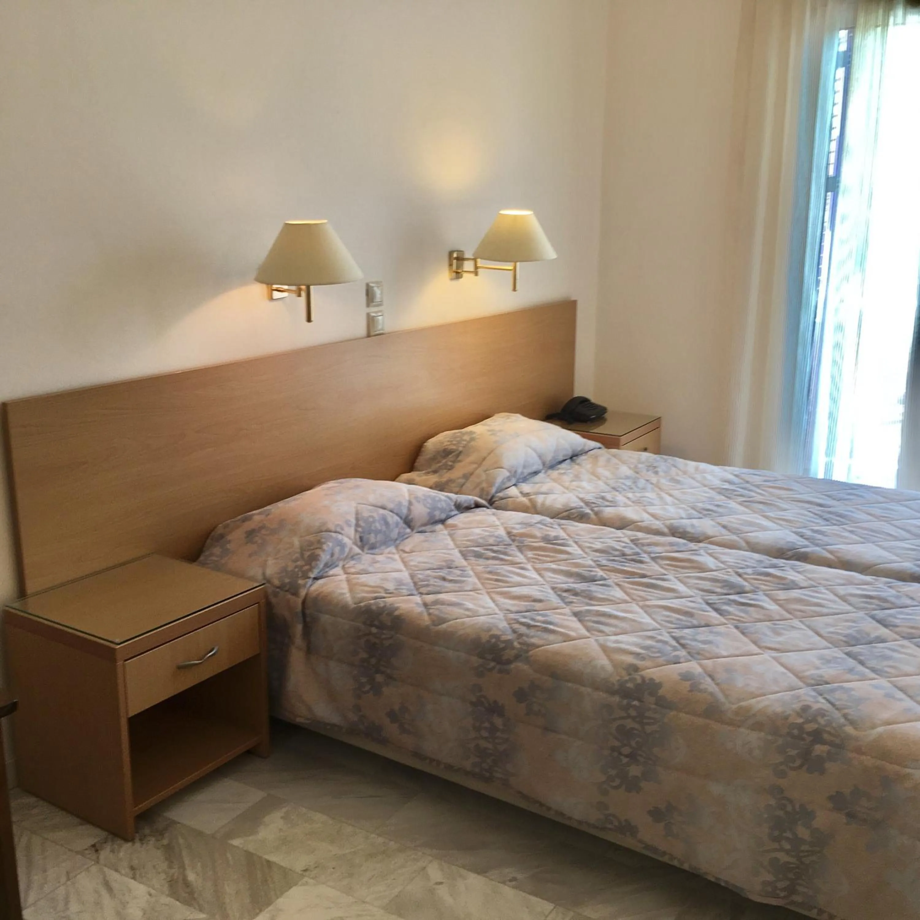 Bed in Katerina Hotel