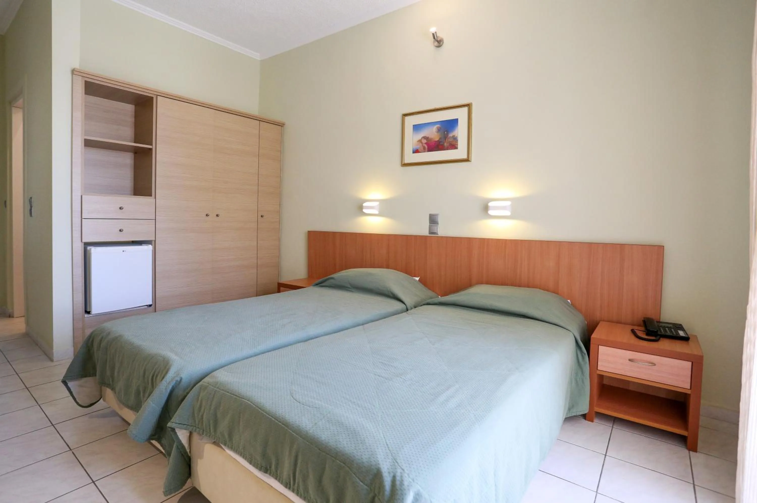 Bed in Katerina Hotel