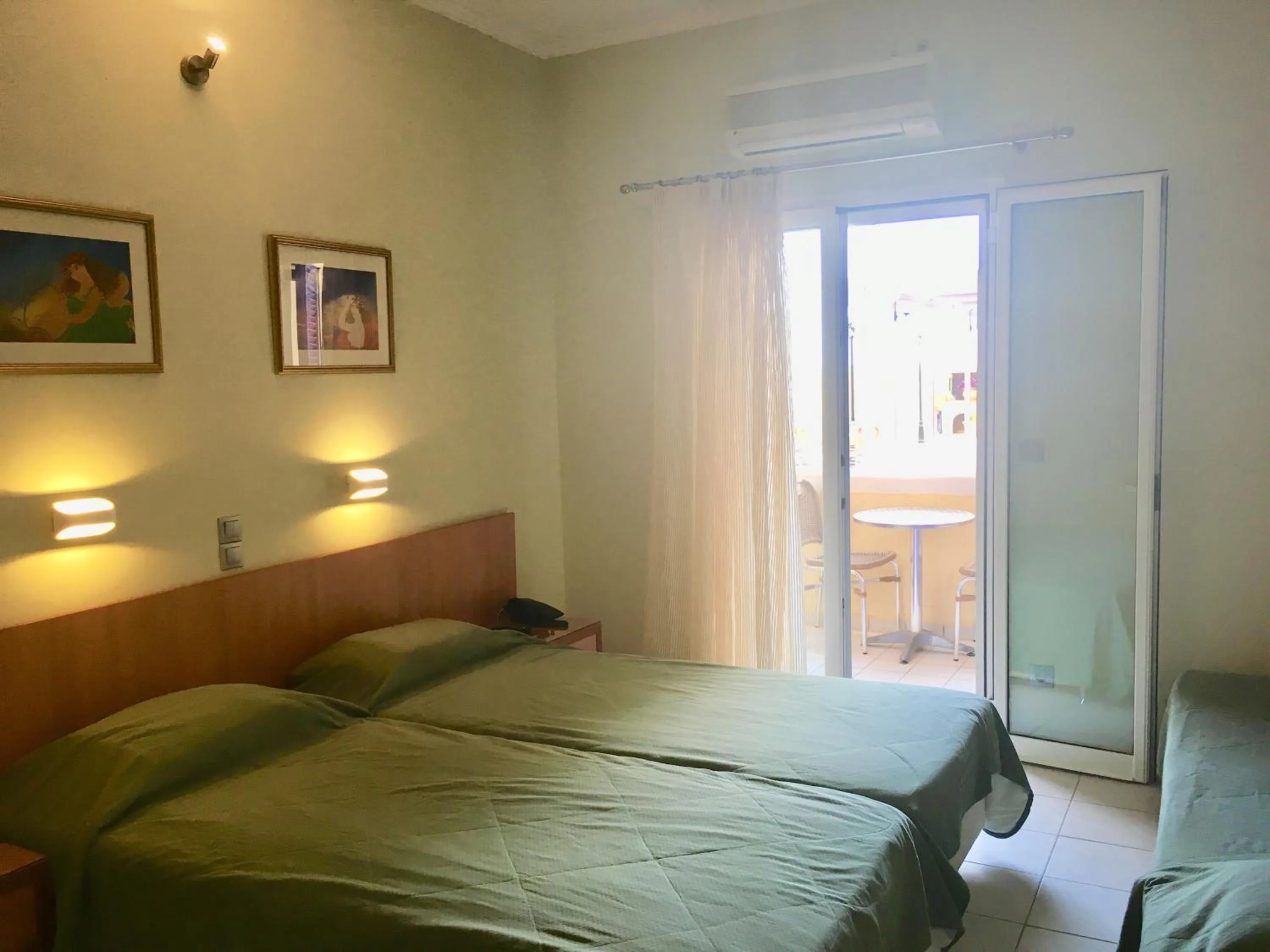 Bed in Katerina Hotel