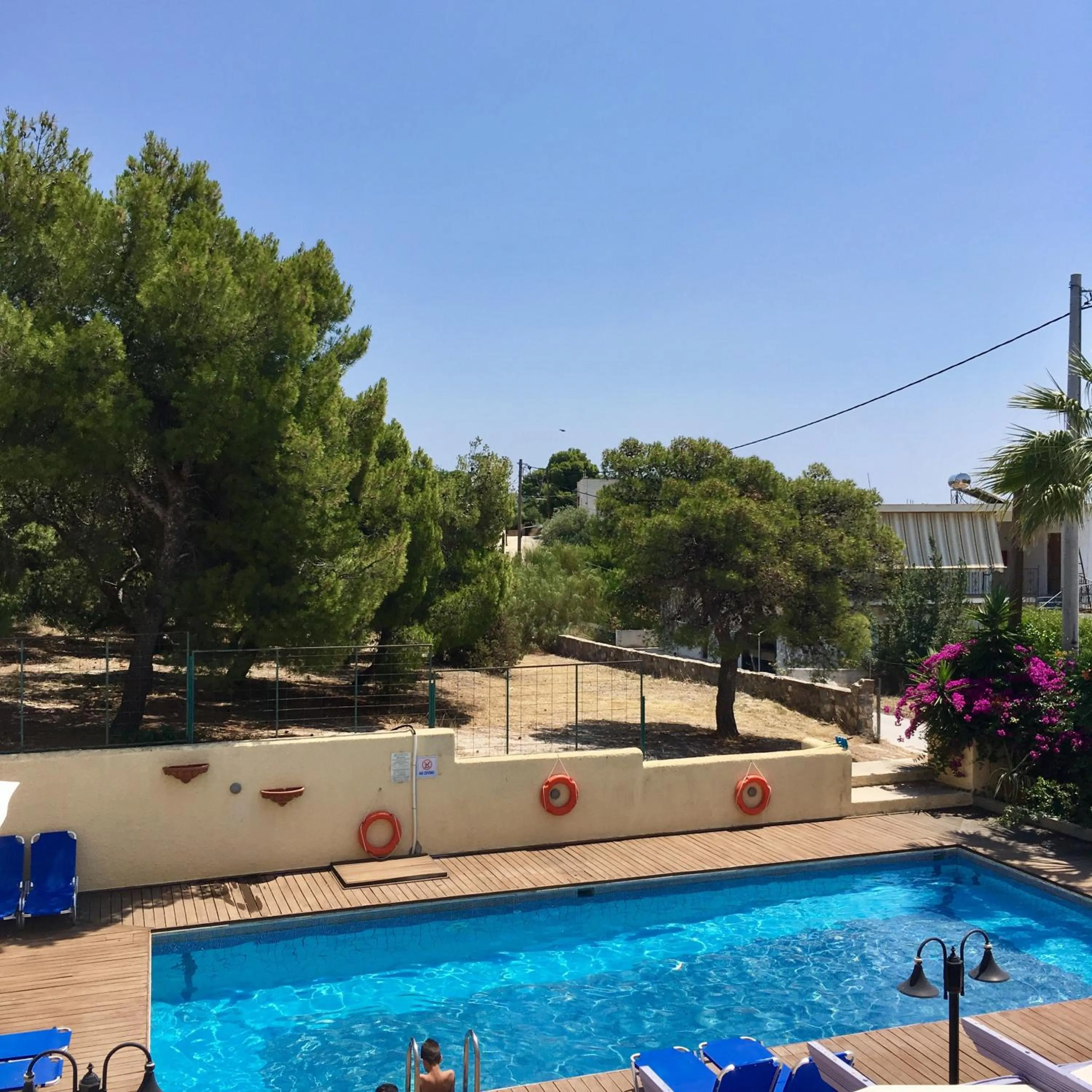 Pool view in Katerina Hotel
