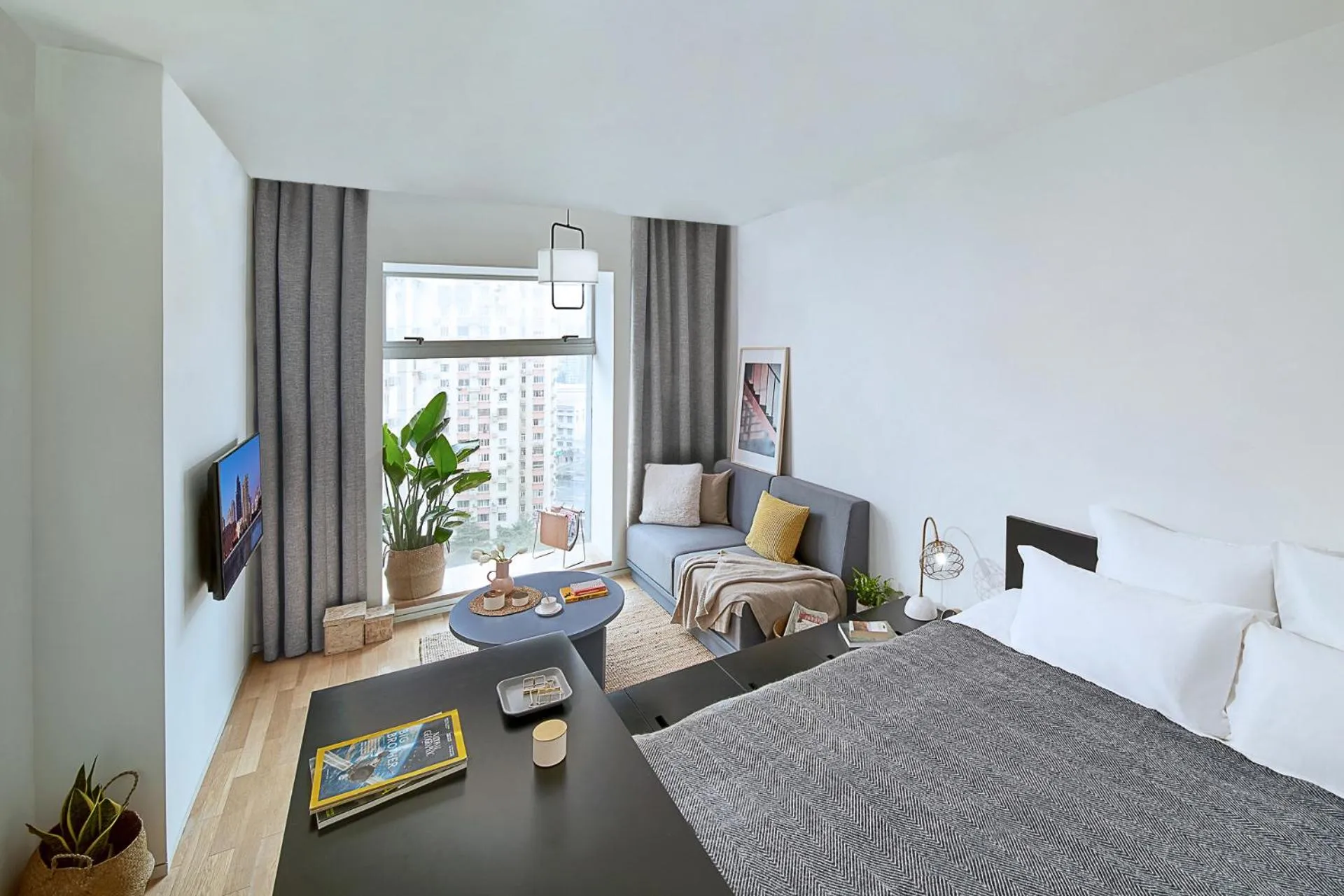 Photo of the whole room in base-Shanghai SUHE Serviced Apartment, Near East Nanjing Road & People's Square