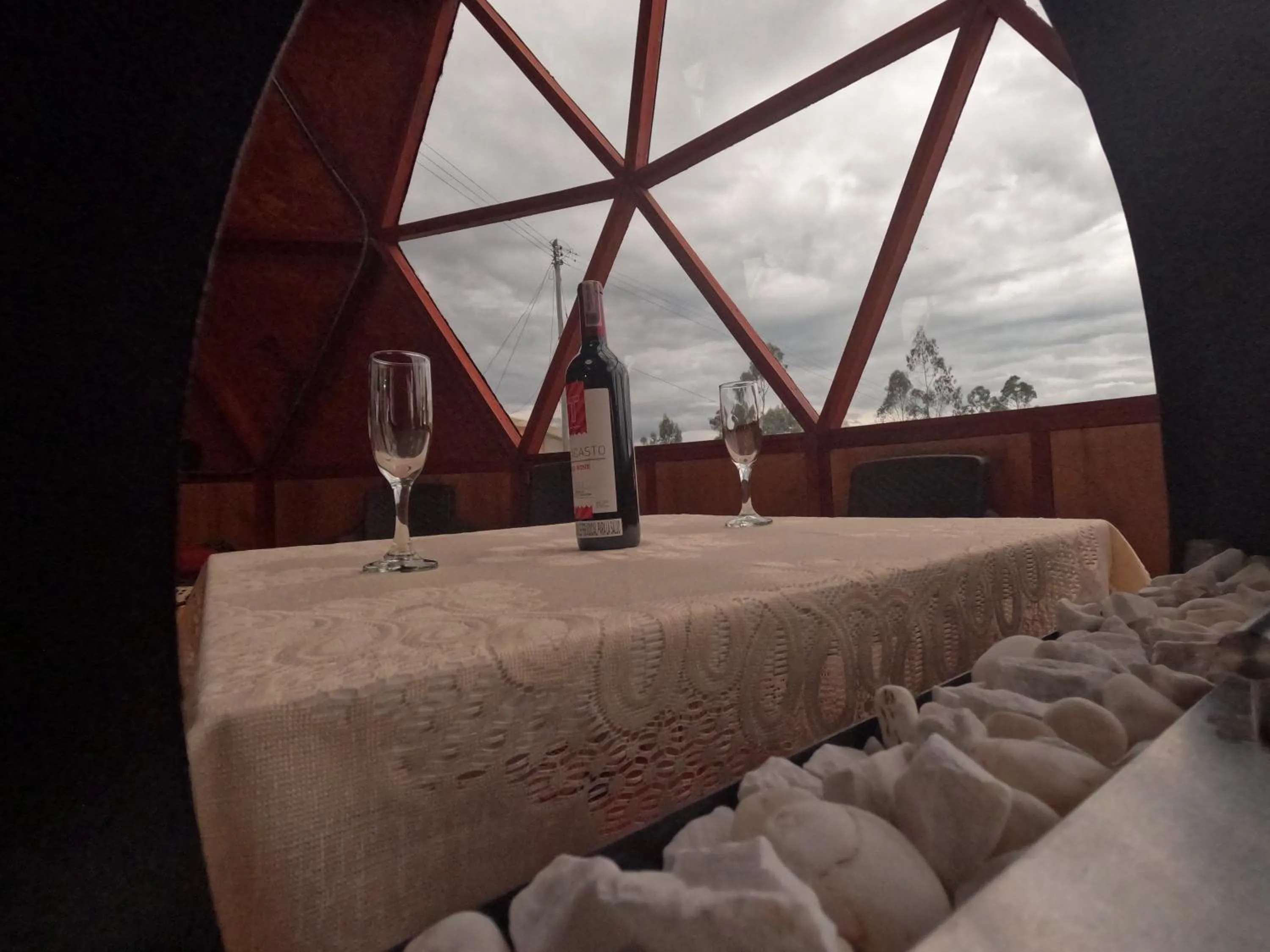 Dining area in Glamping San Sebastian