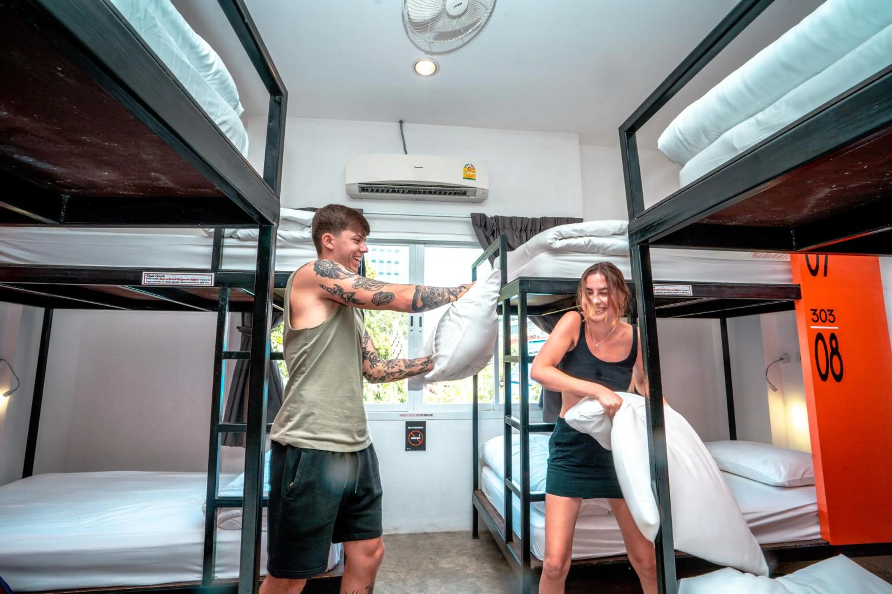 Bed in Mad Monkey Chiang Mai