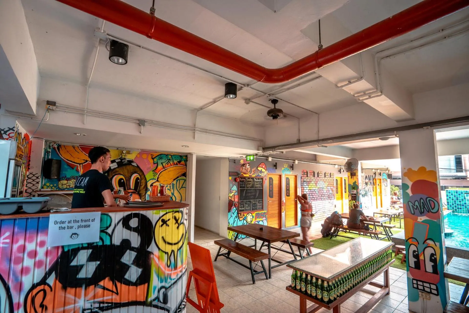 Swimming pool in Mad Monkey Chiang Mai