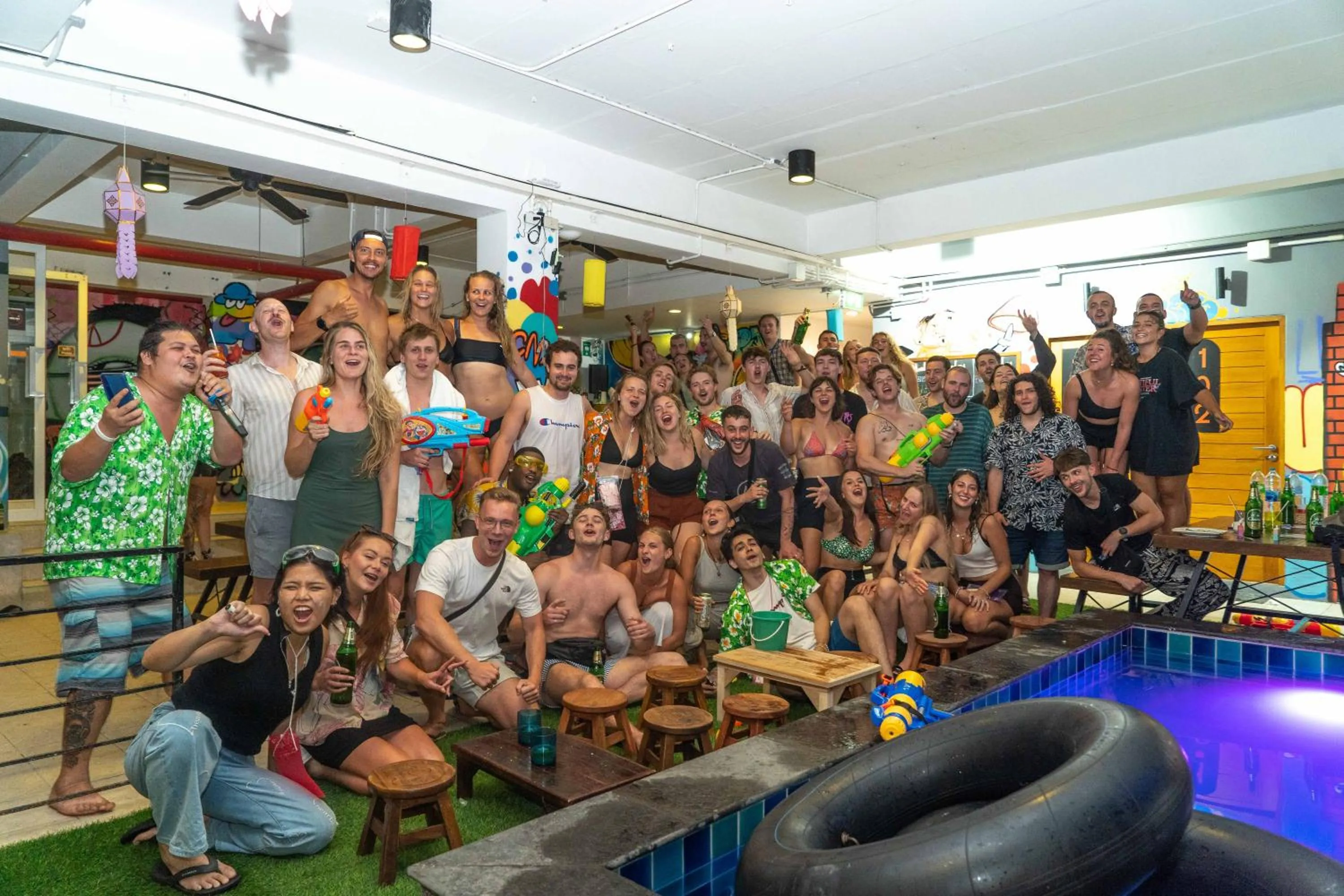 Swimming pool in Mad Monkey Chiang Mai