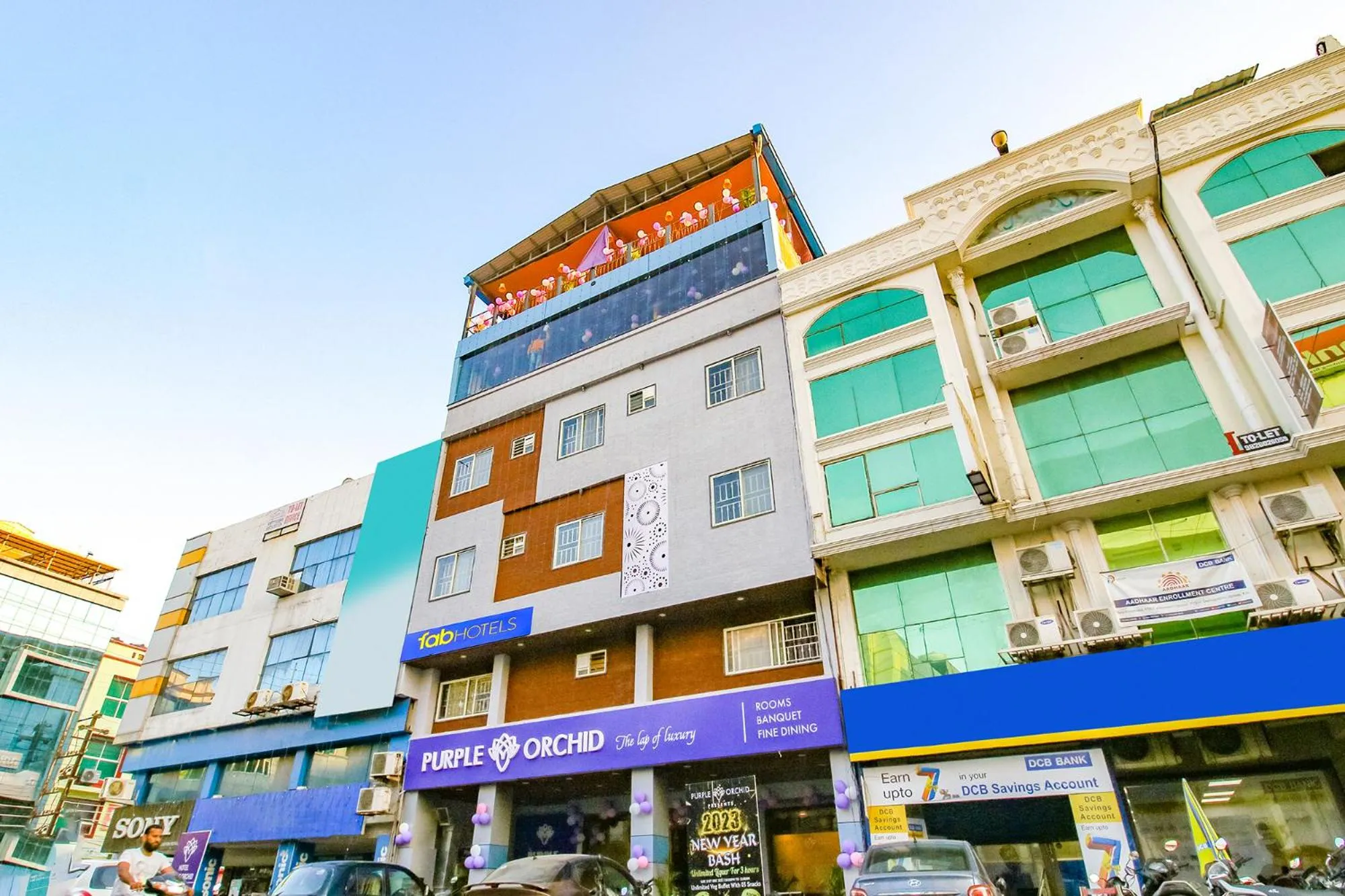 Property building in FabHotel Prime Purple Orchid