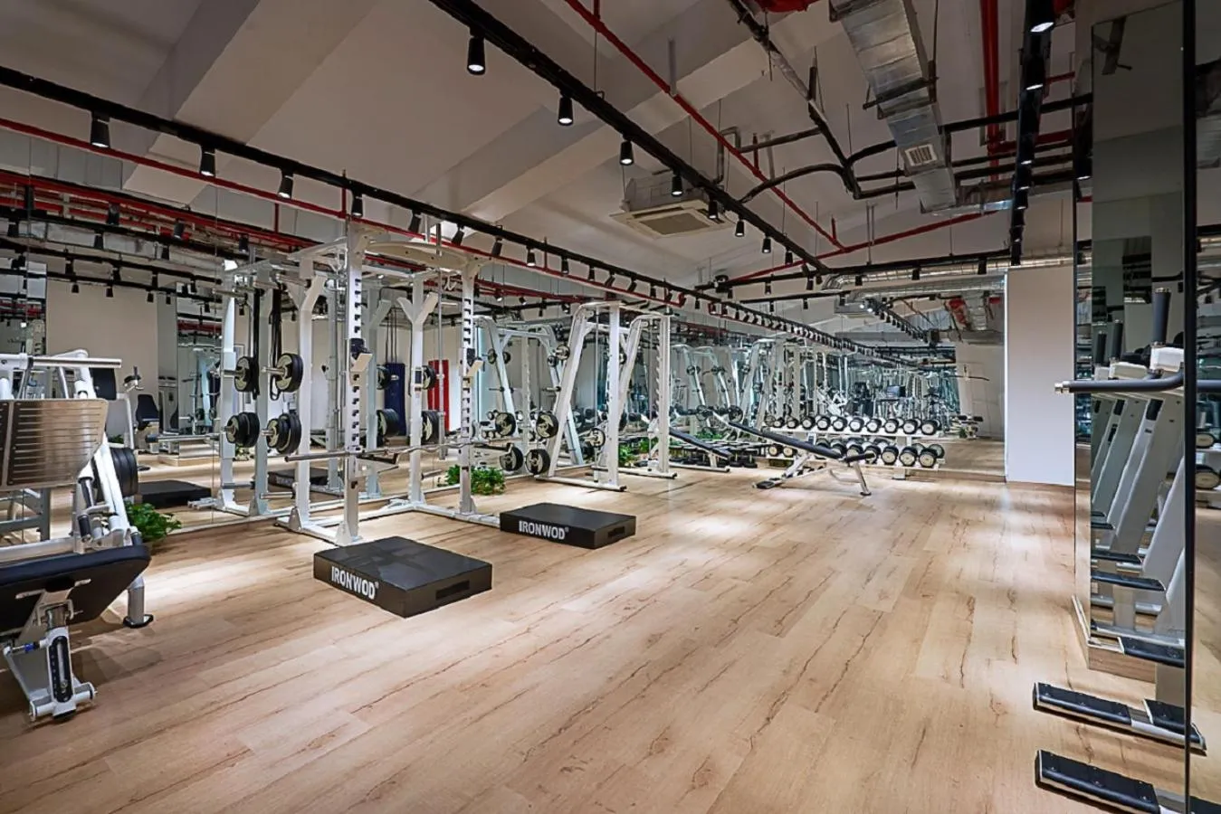 Fitness centre/facilities in basePLUS-Shanghai BINJIANG Serviced Apartment - In room Washing Machine with Dryer function & Kitchen & Free 24hrs Coffee & Close to Expo Museum, Xintiandi & Subway nearby & English speaking & High speed free WiFi