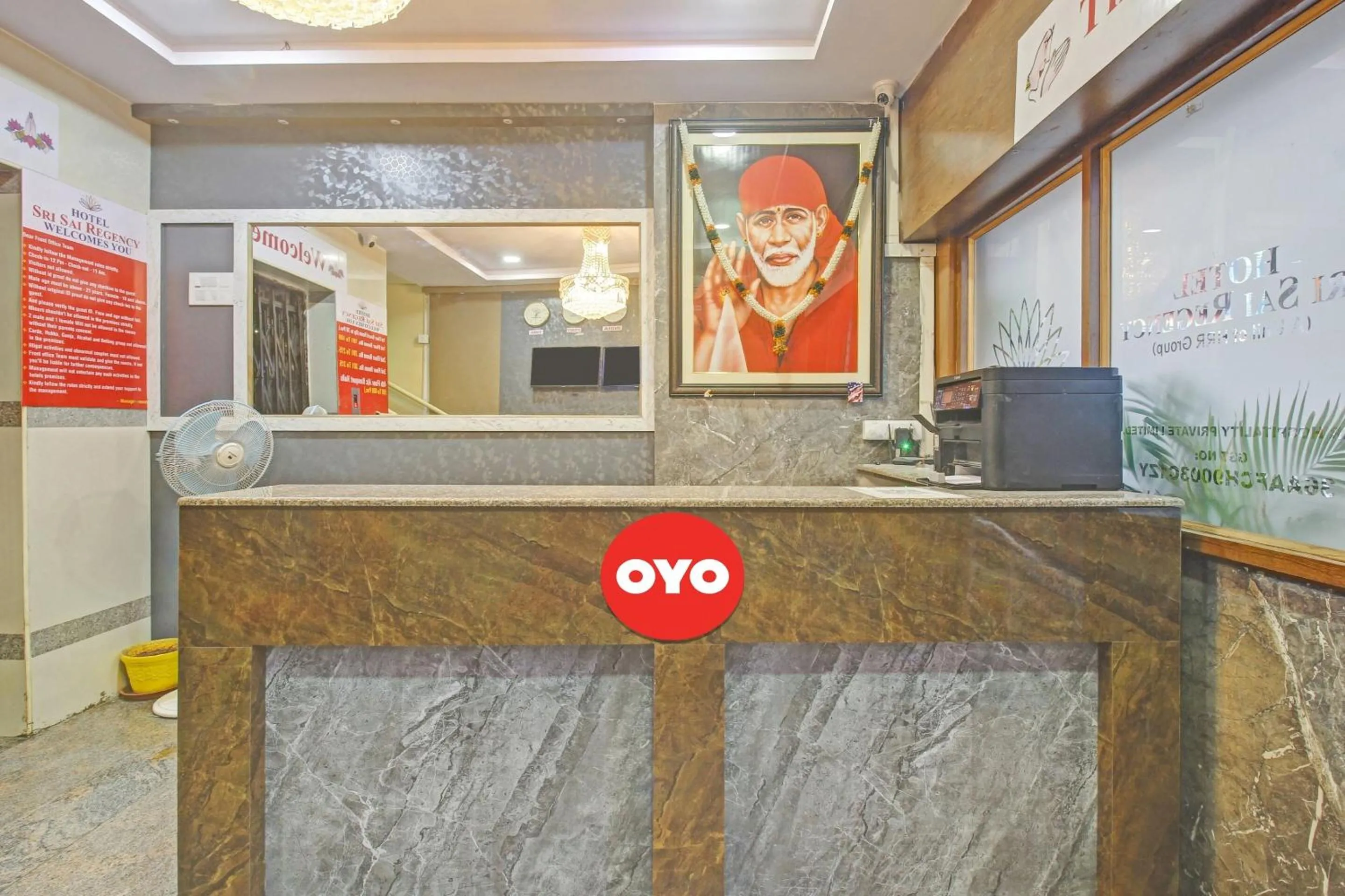 Lobby or reception in Hotel O Sri Sai Regency