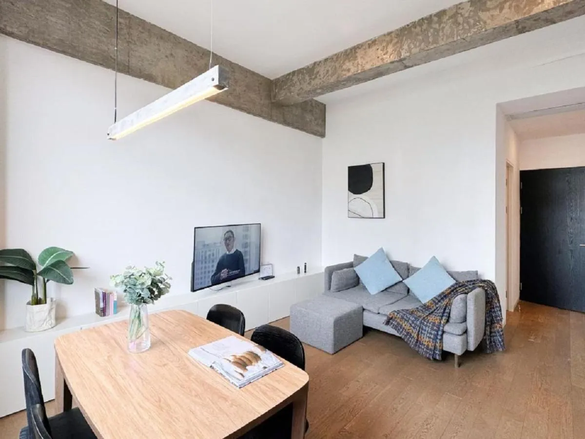 Living room in base-PUSAN Serviced Apartment -Shanghai New International Expo Centre