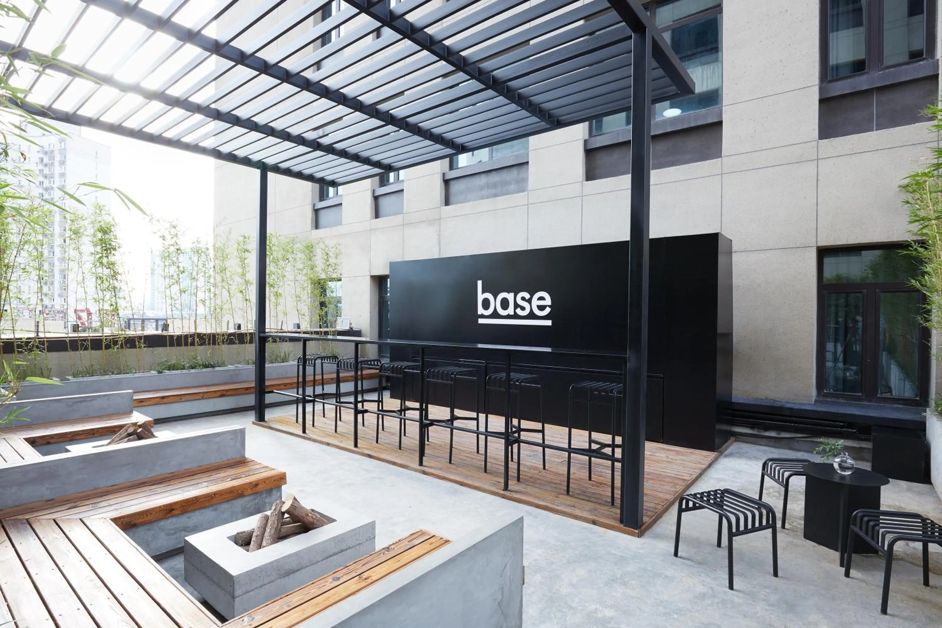 BBQ facilities in base-PUSAN Serviced Apartment -Shanghai New International Expo Centre