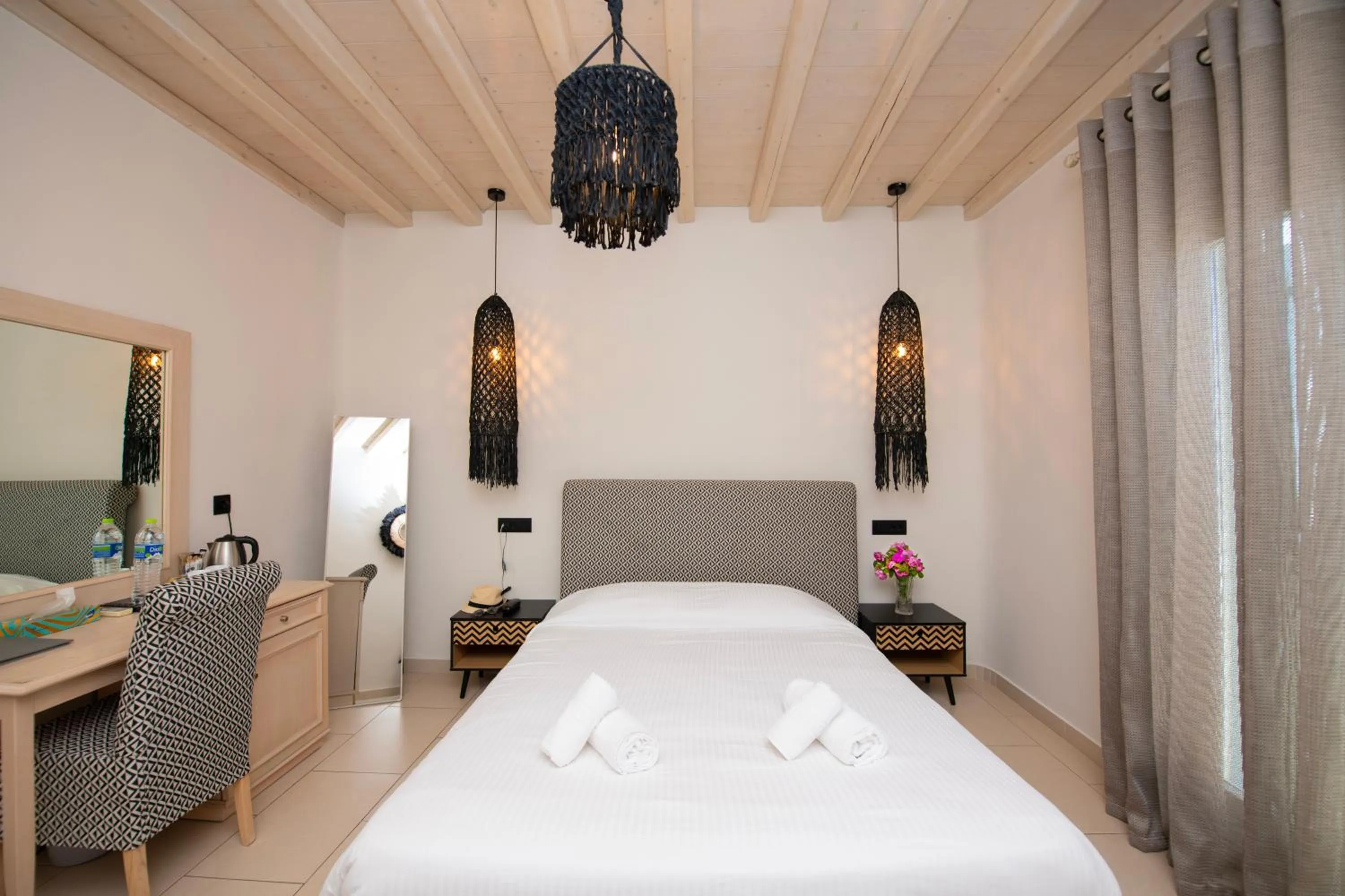 Bed in Aeolos Resort