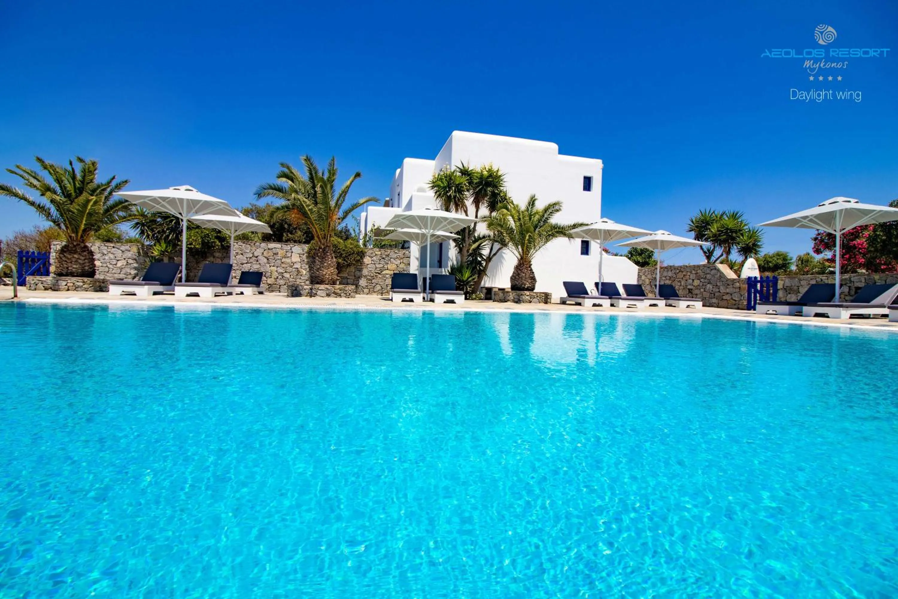 Pool view in Aeolos Resort