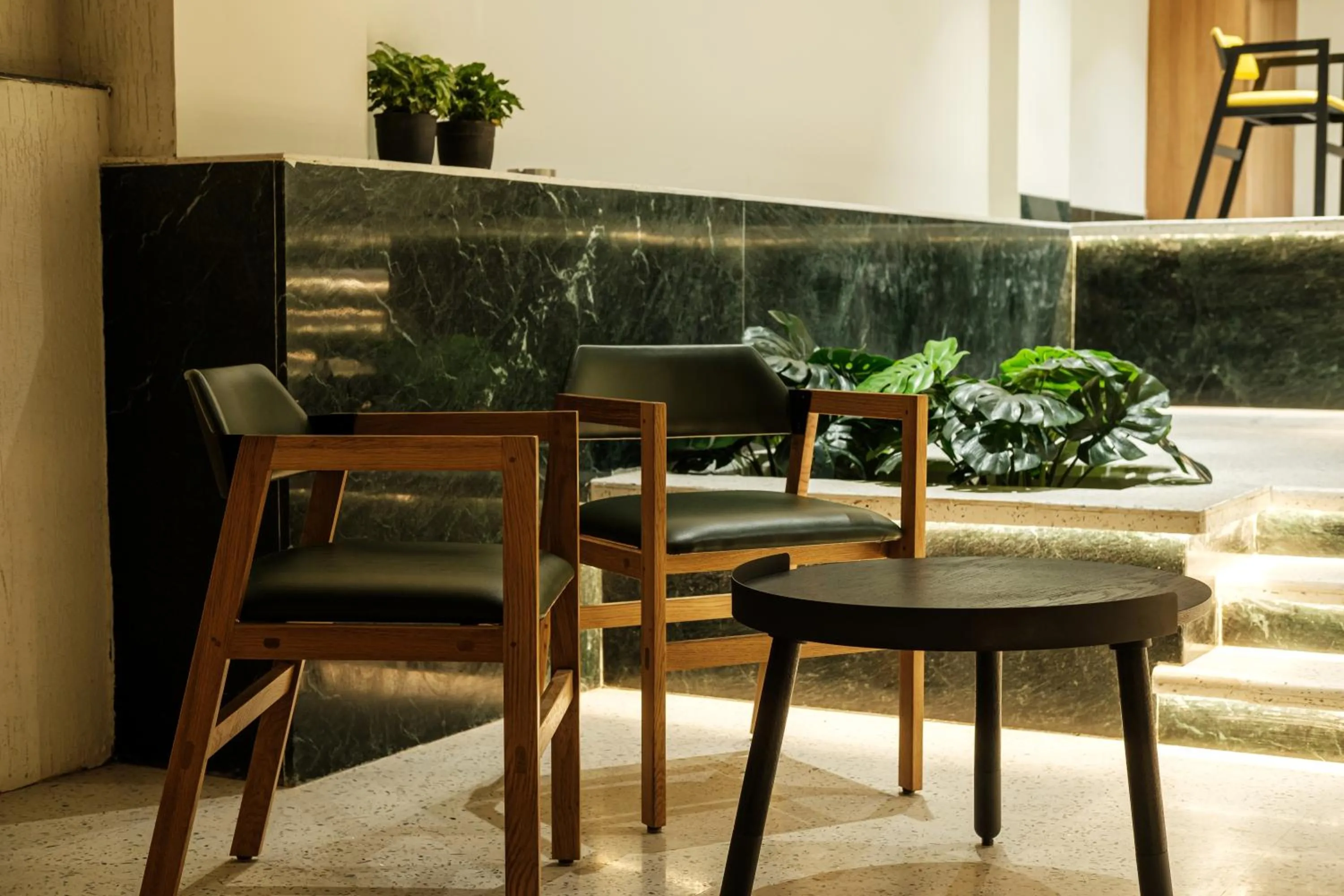 Seating area in Indie Stays Jaipur