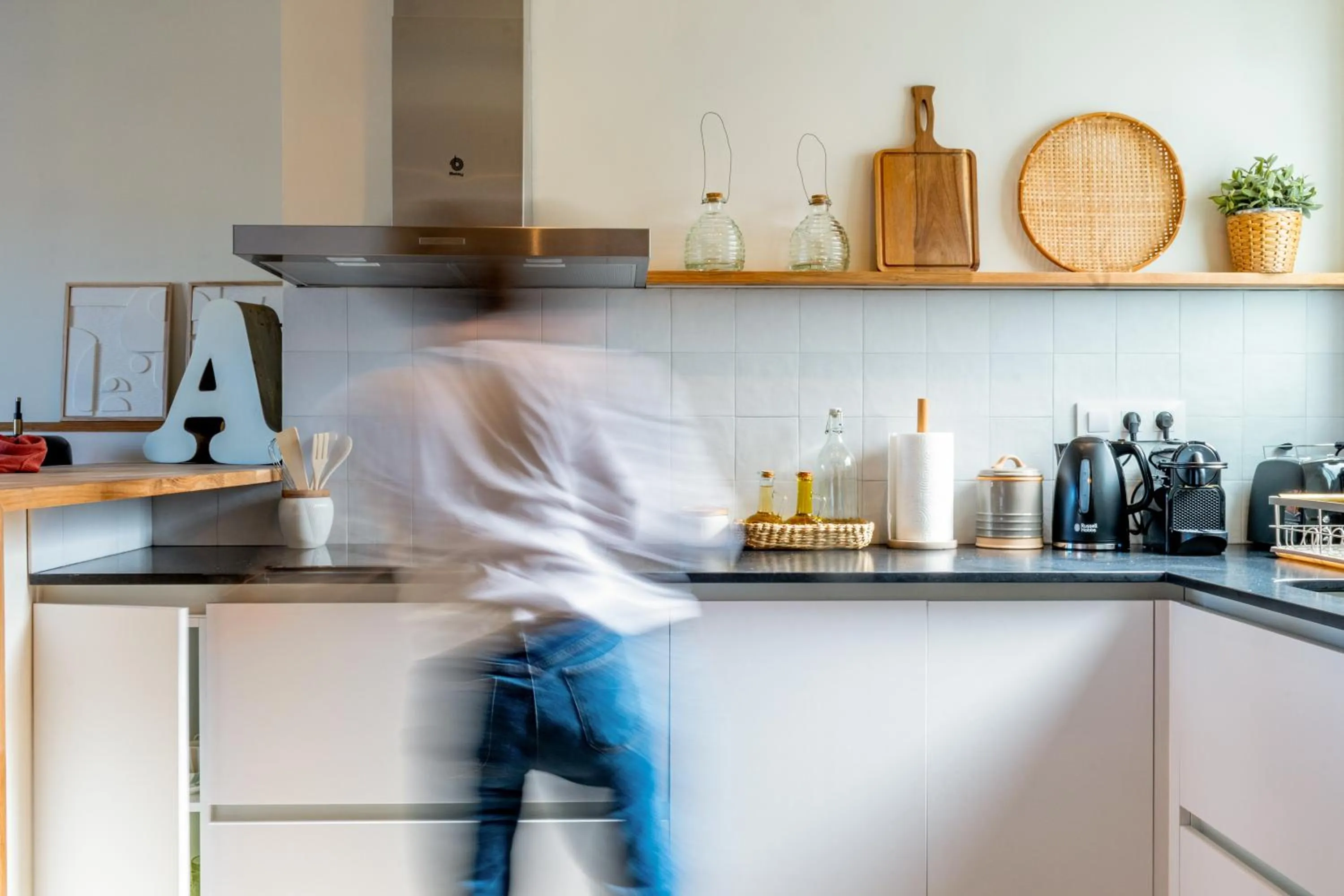 Kitchen or kitchenette in Factory Apartments Barcelona
