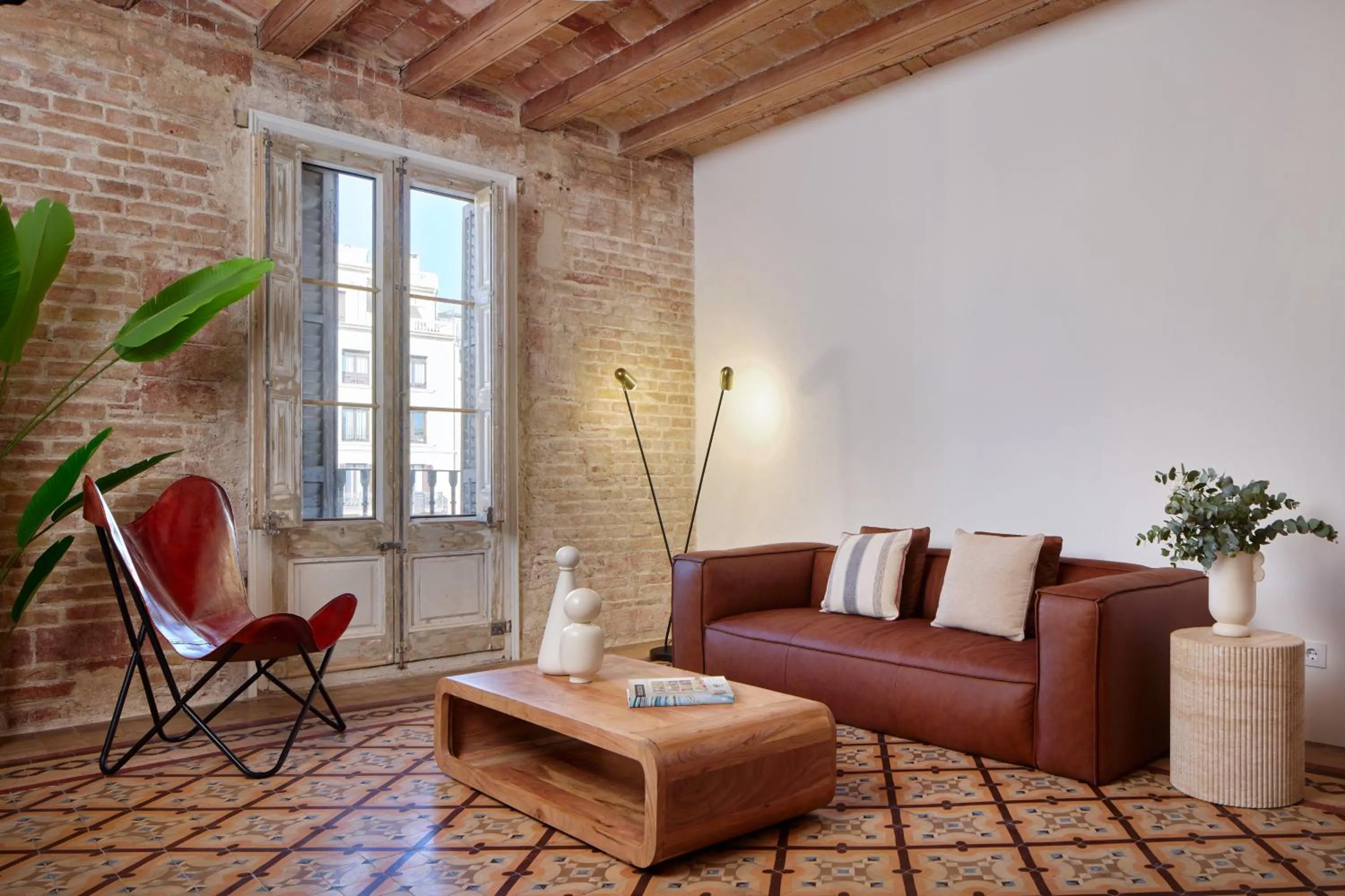 Living room in Factory Apartments Barcelona