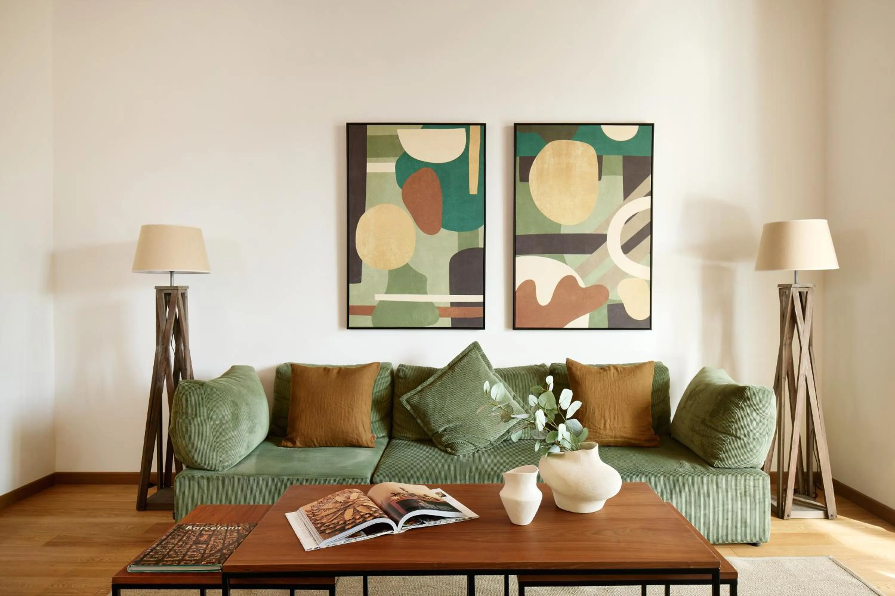 Living room in Factory Apartments Barcelona