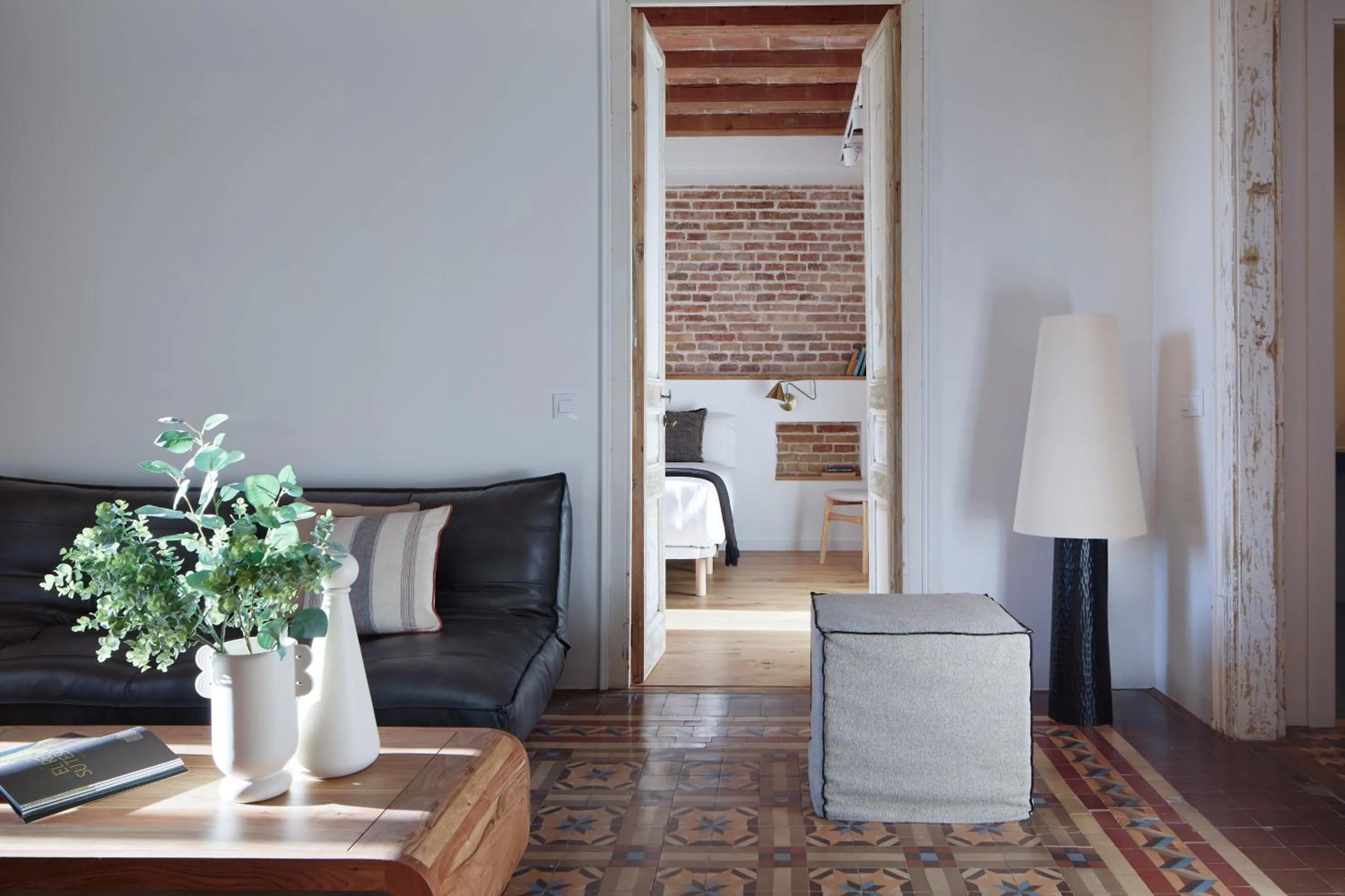 Living room in Factory Apartments Barcelona