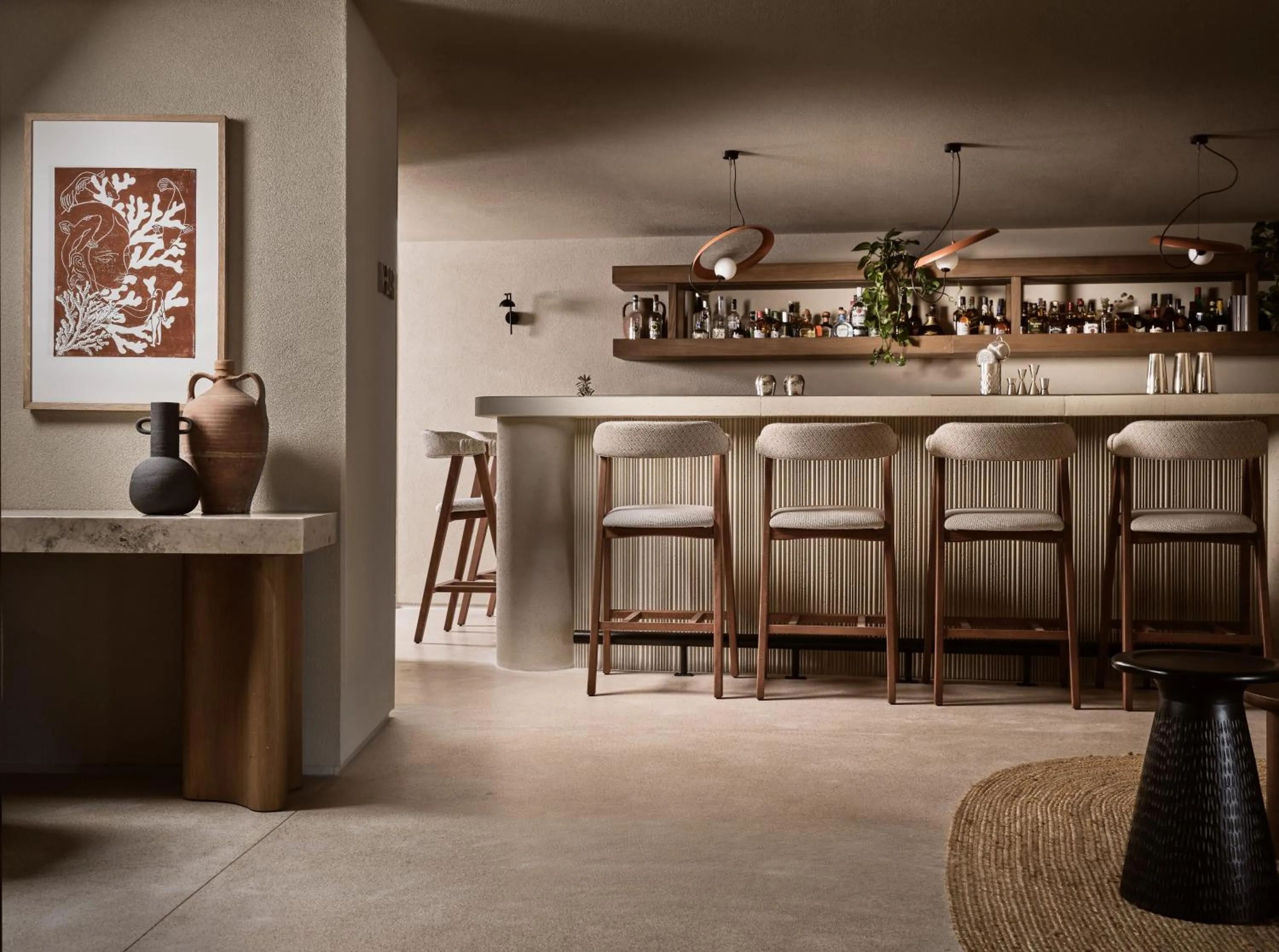 Lounge or bar in Domes Noruz Mykonos