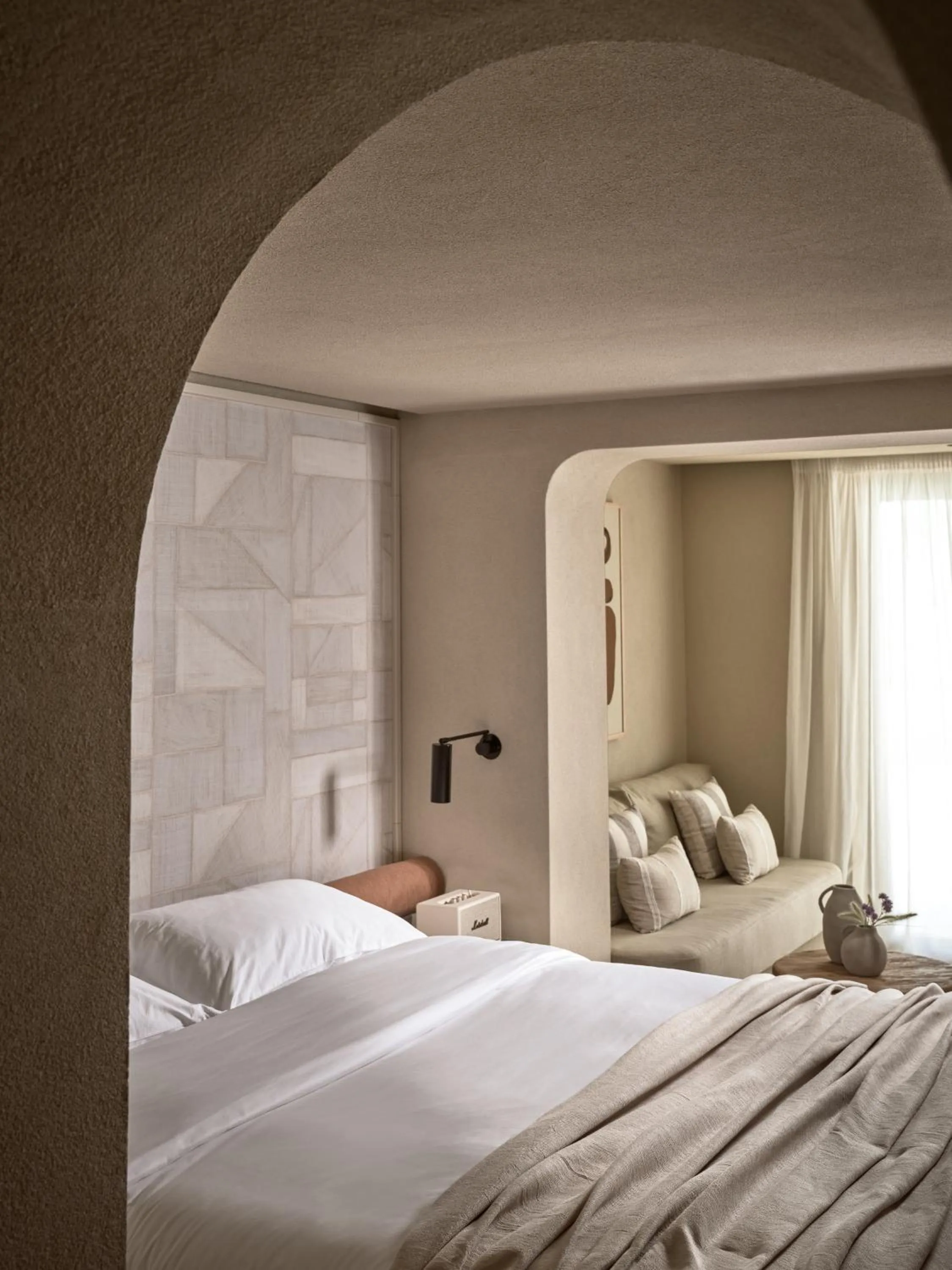 Bed in Domes Noruz Mykonos