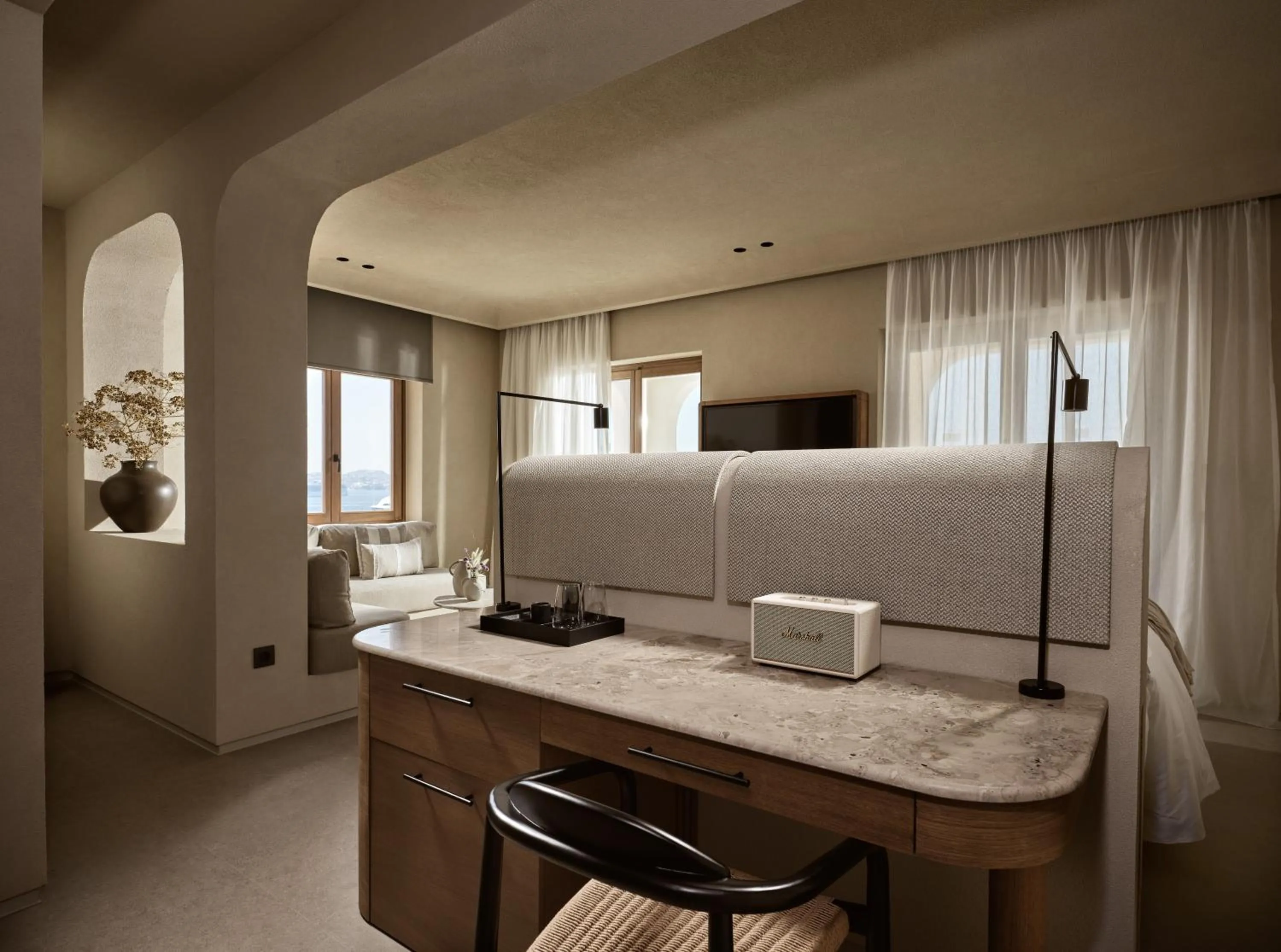 Seating area in Domes Noruz Mykonos