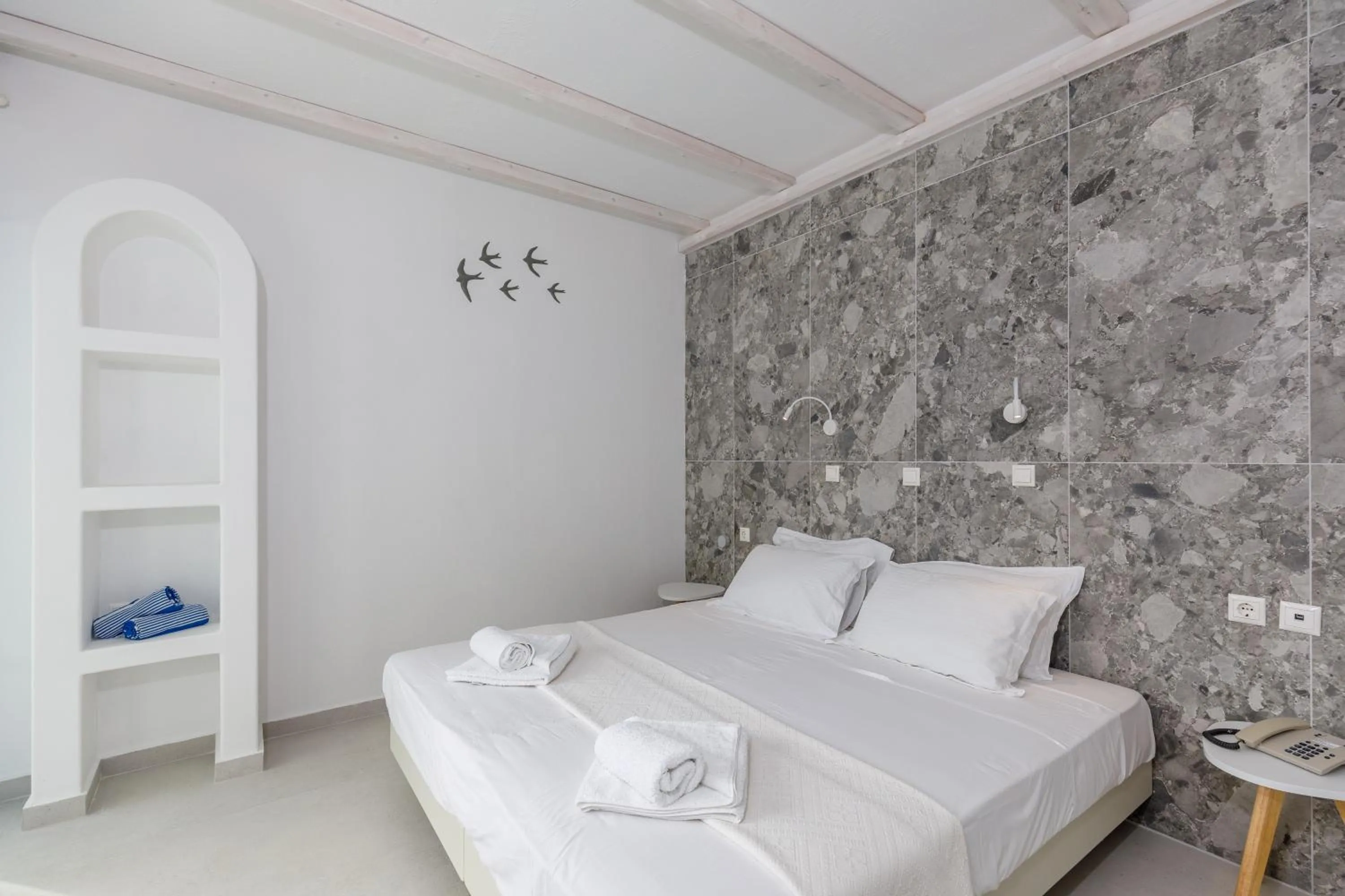 Bedroom, Bed in Hotel Nathalie