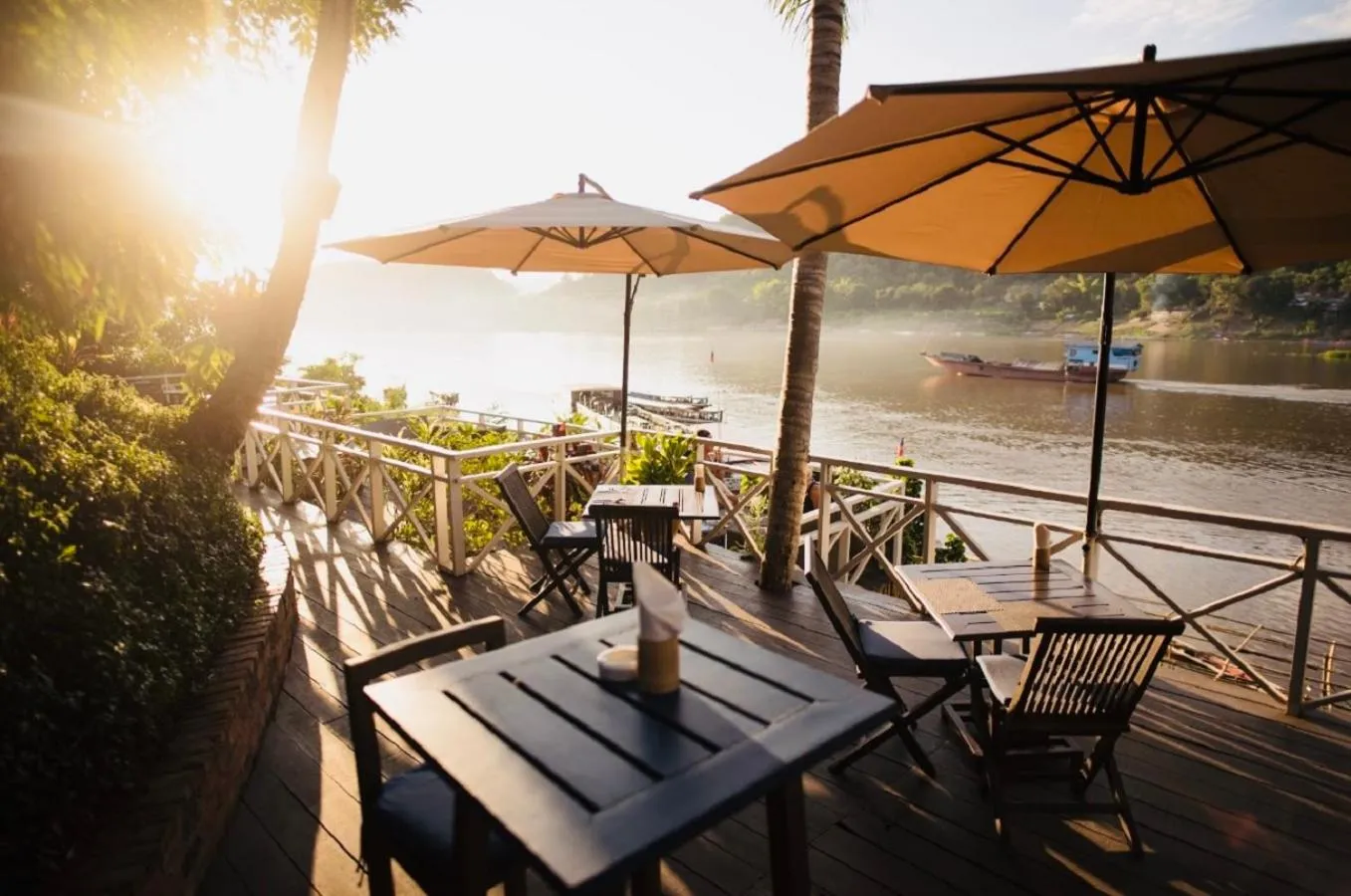 Patio in Villa Alounsavath Mekong Riverside