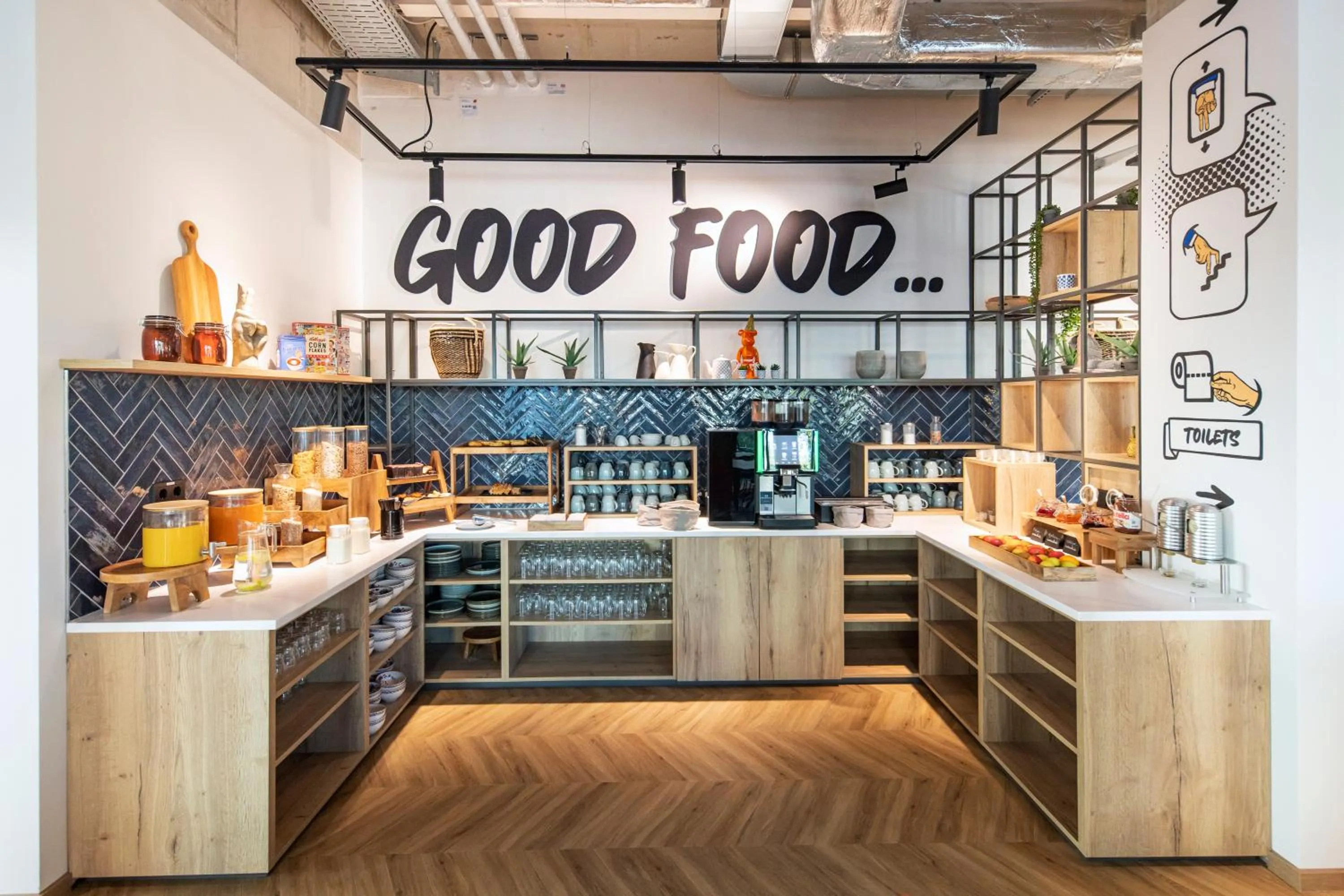 Buffet breakfast in LOGINN Hotel Waiblingen