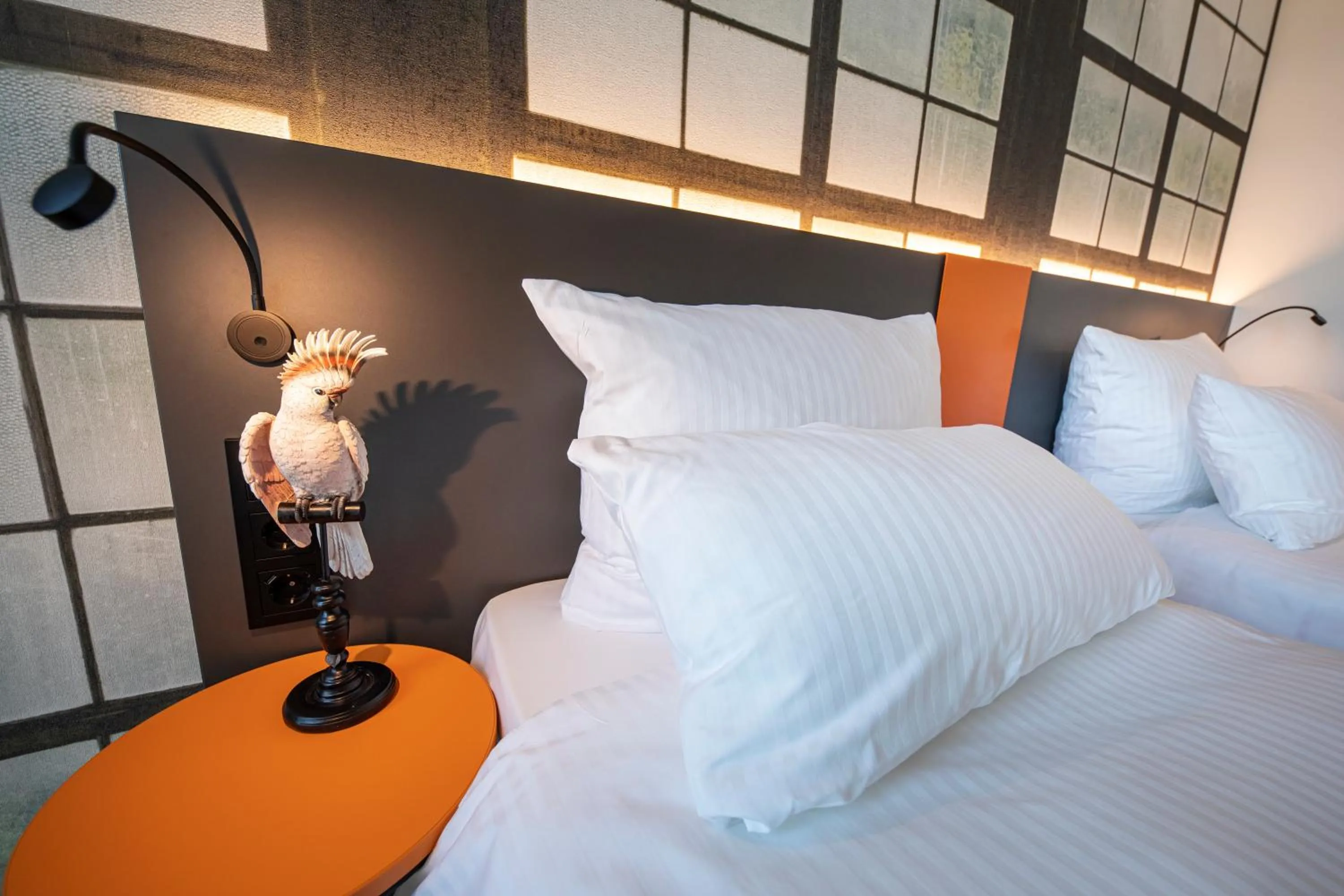 Photo of the whole room, Bed in LOGINN Hotel Waiblingen