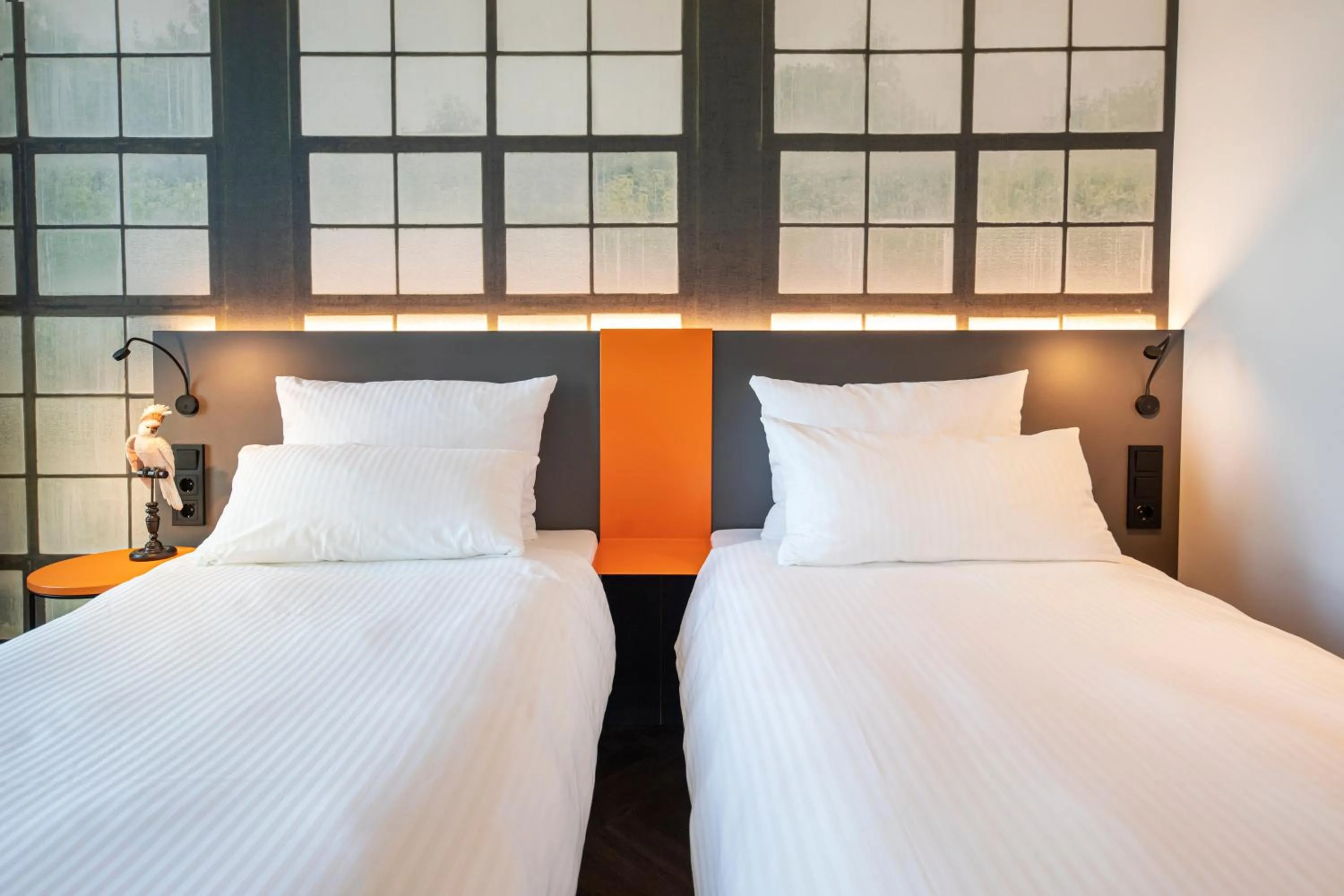 Photo of the whole room, Bed in LOGINN Hotel Waiblingen