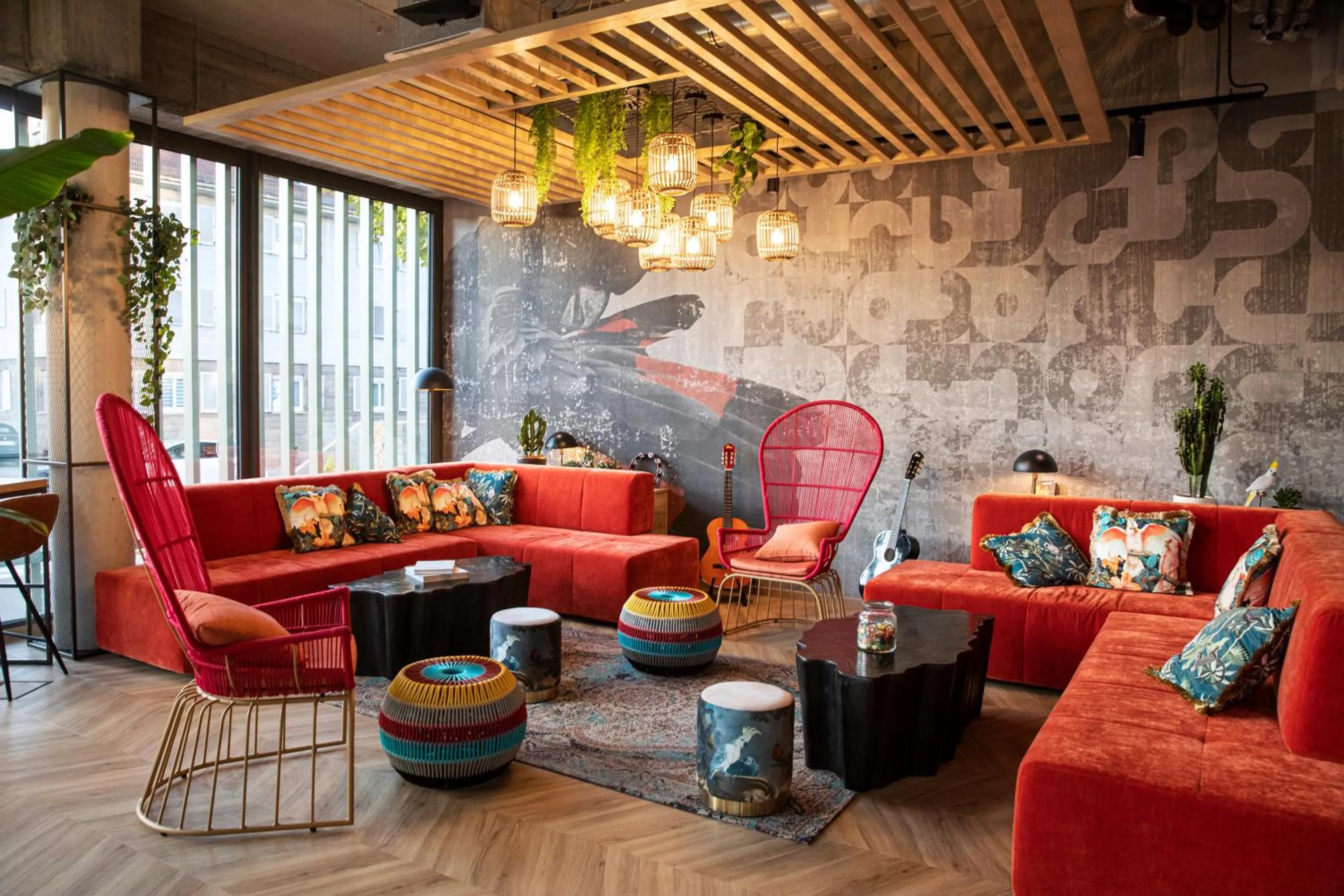 Lobby or reception in LOGINN Hotel Waiblingen