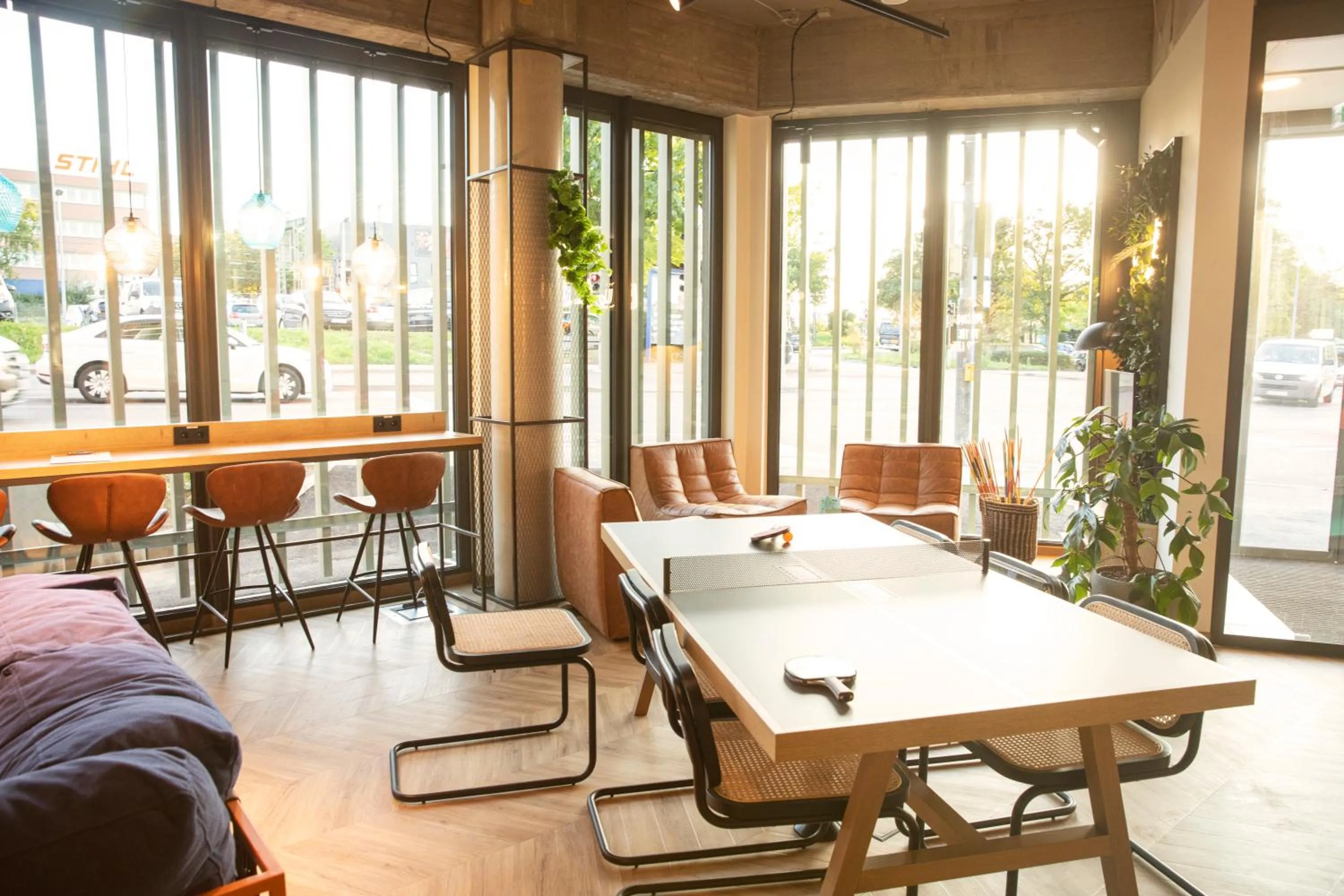 Lobby or reception in LOGINN Hotel Waiblingen