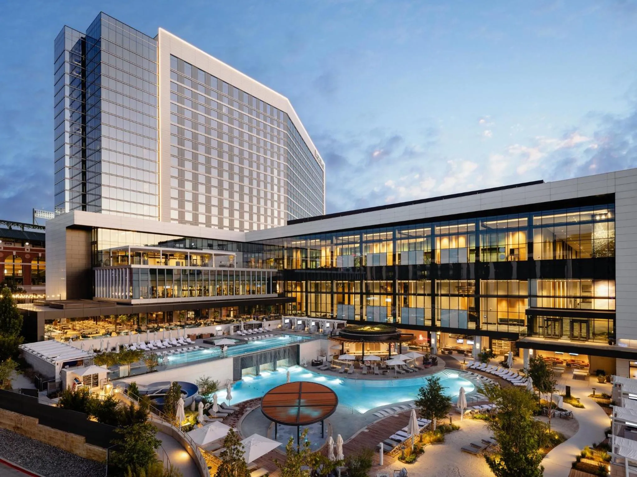 Bird's eye view in Loews Arlington Hotel