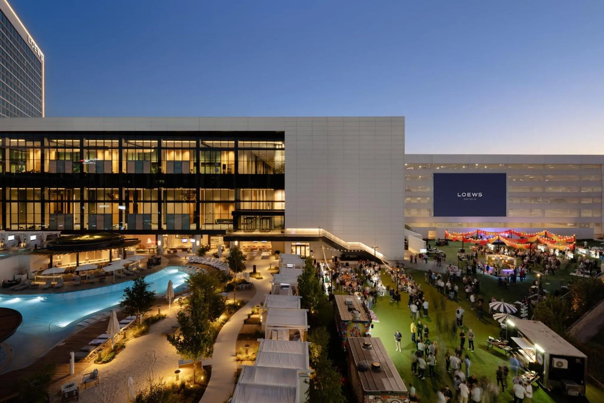 Bird's eye view in Loews Arlington Hotel