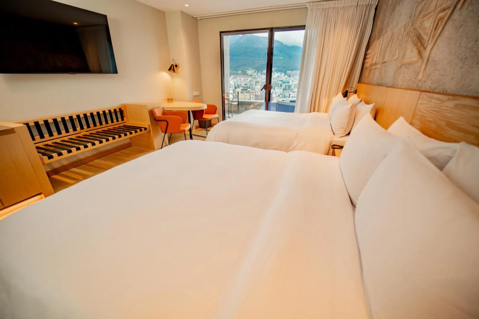 Bed in GO Quito Hotel