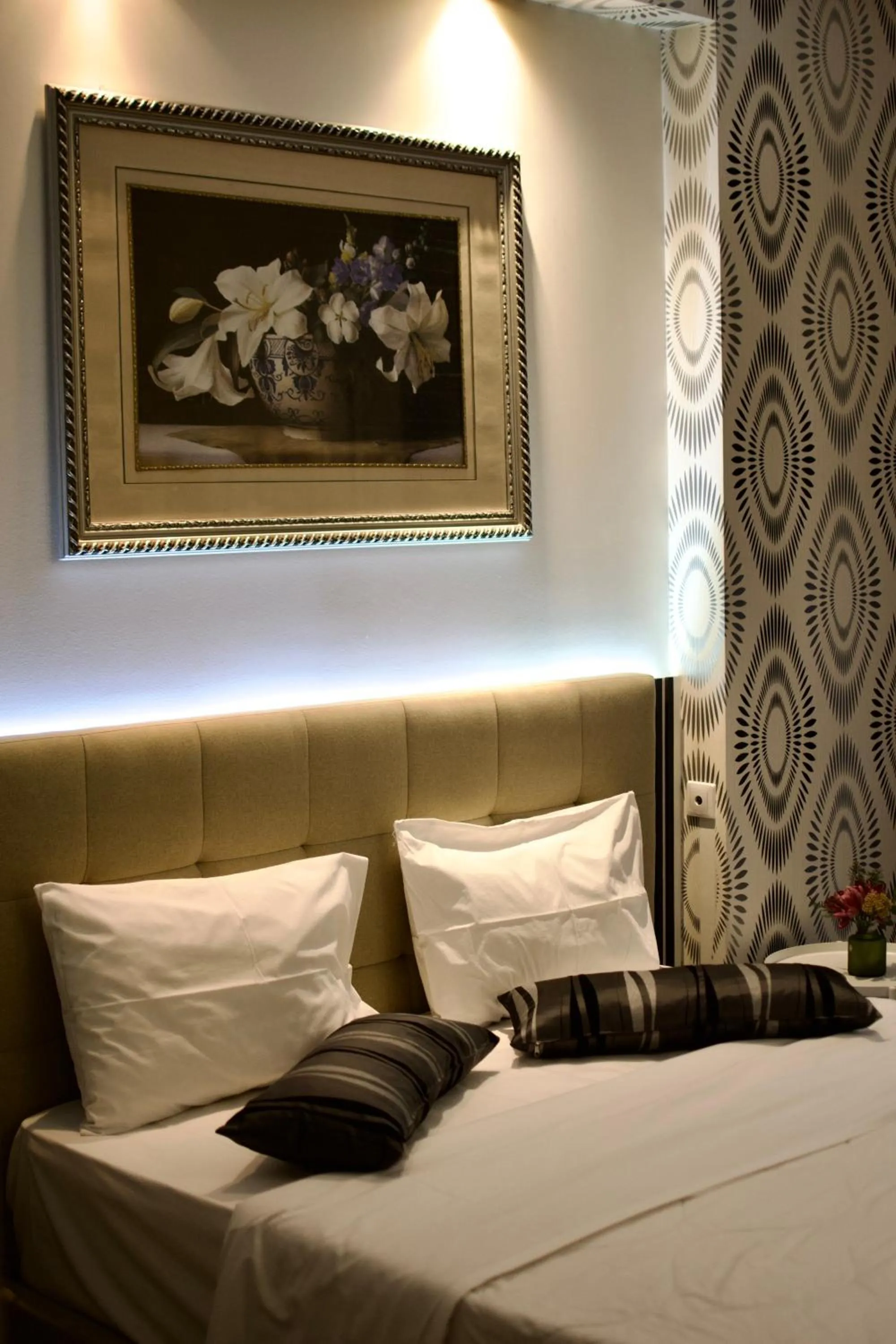 Bed in Minoa Athens Hotel