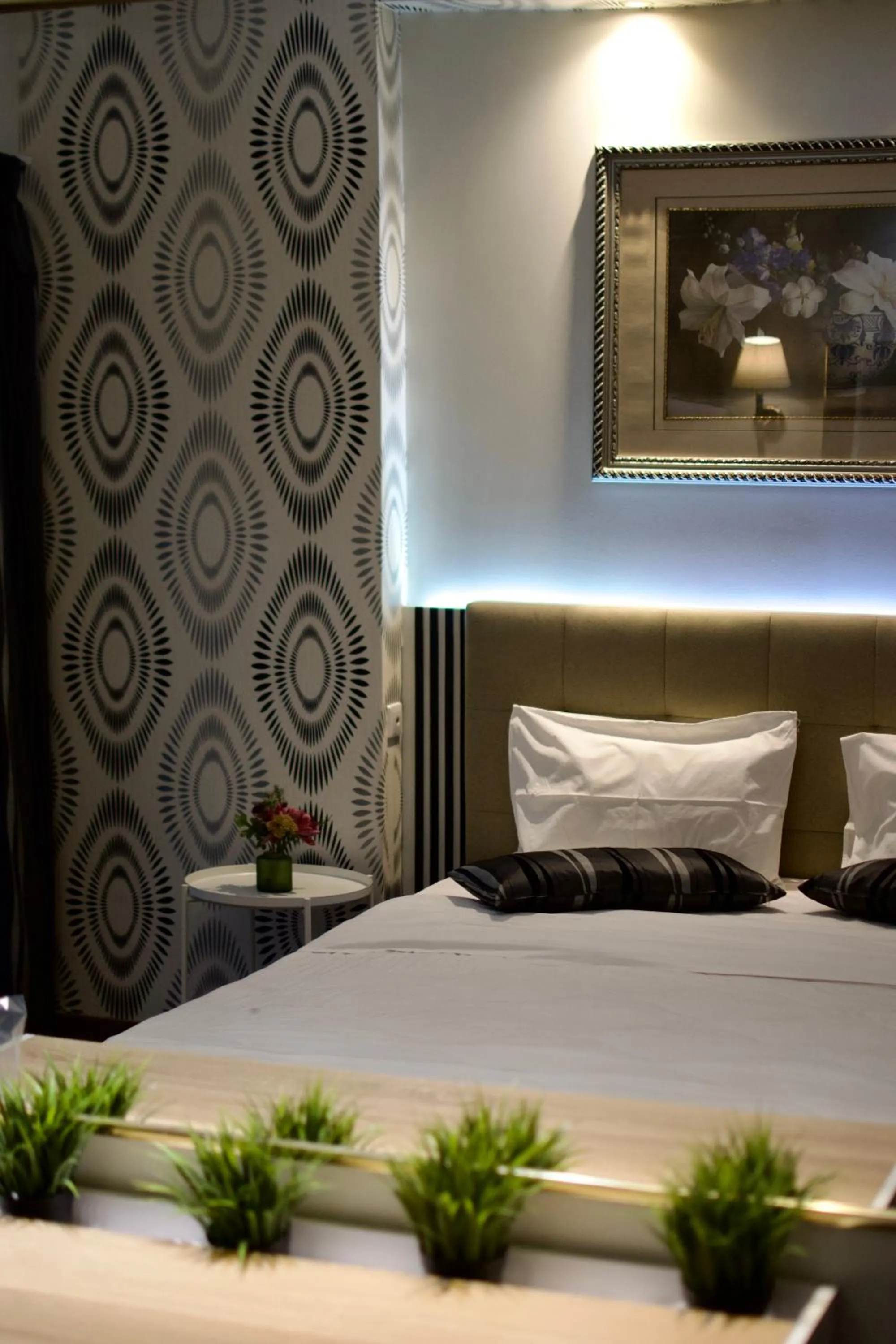 Bed in Minoa Athens Hotel