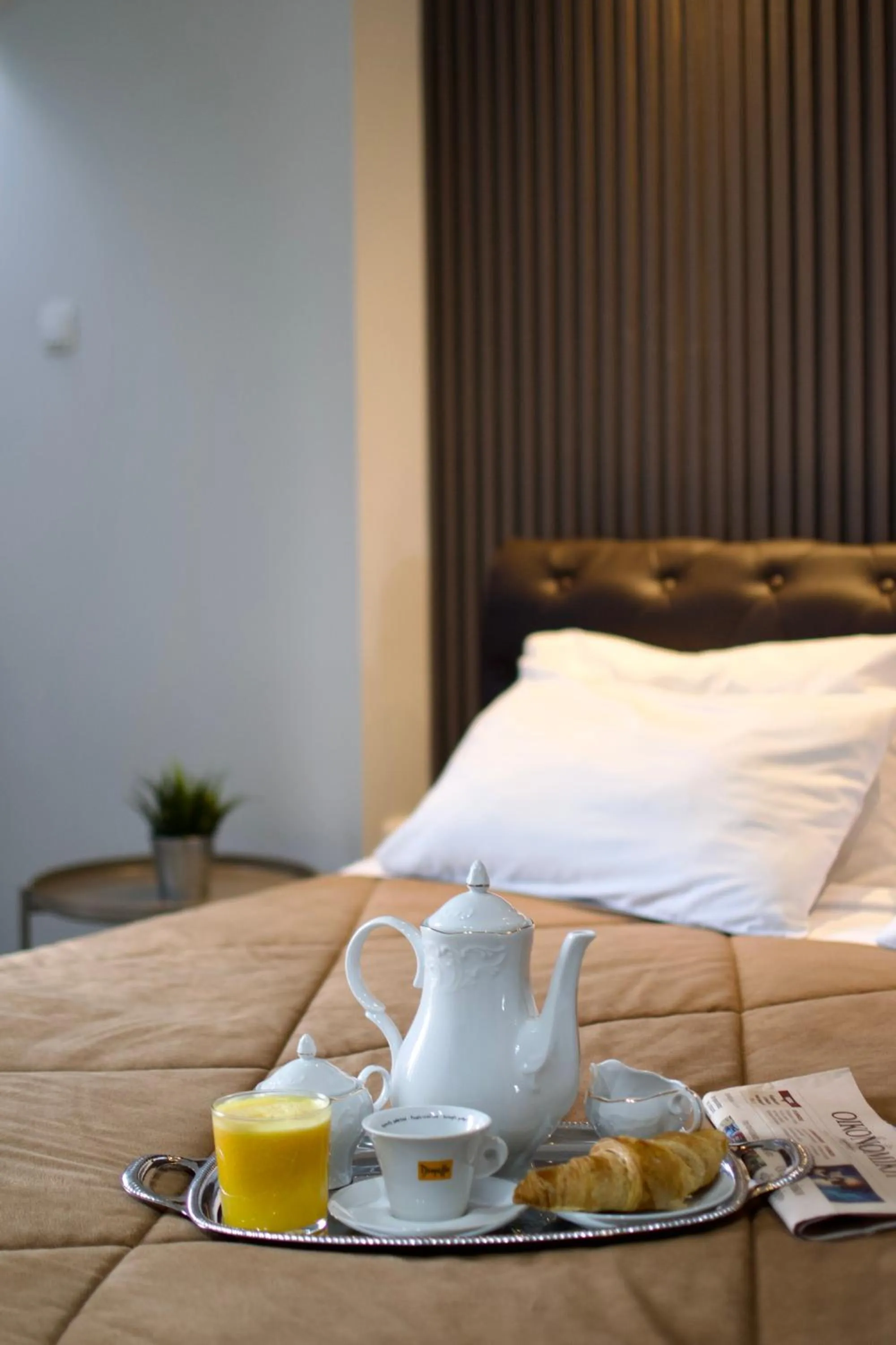 Bed in Minoa Athens Hotel