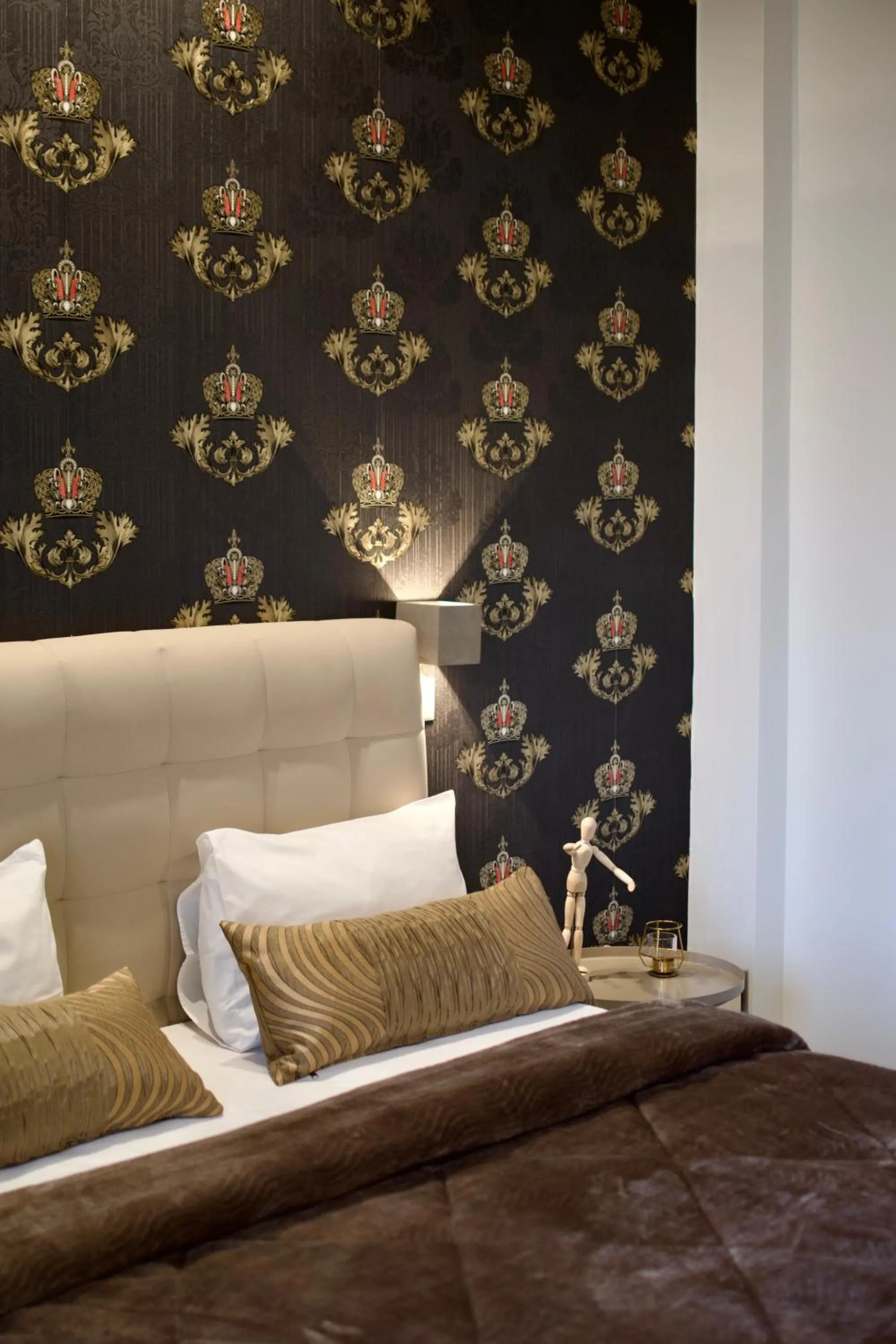 Bed in Minoa Athens Hotel