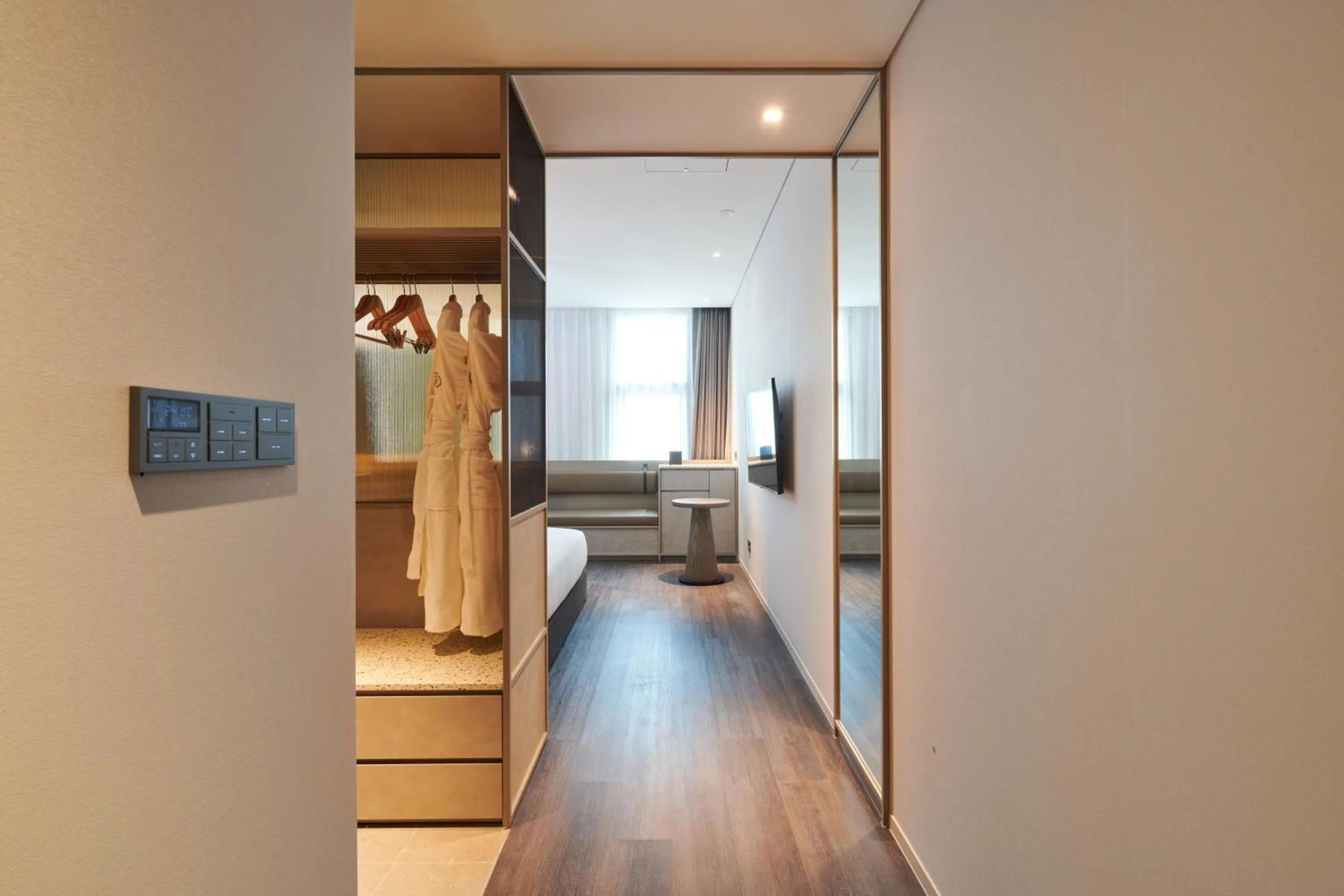 wardrobe in Nine Tree Premier ROKAUS Hotel Seoul Yongsan