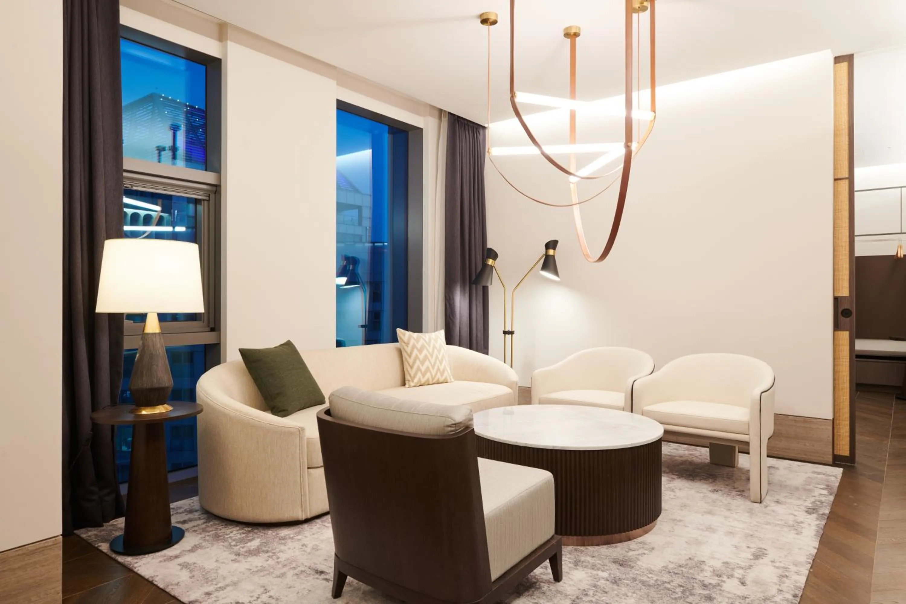 Living room in Nine Tree Premier ROKAUS Hotel Seoul Yongsan