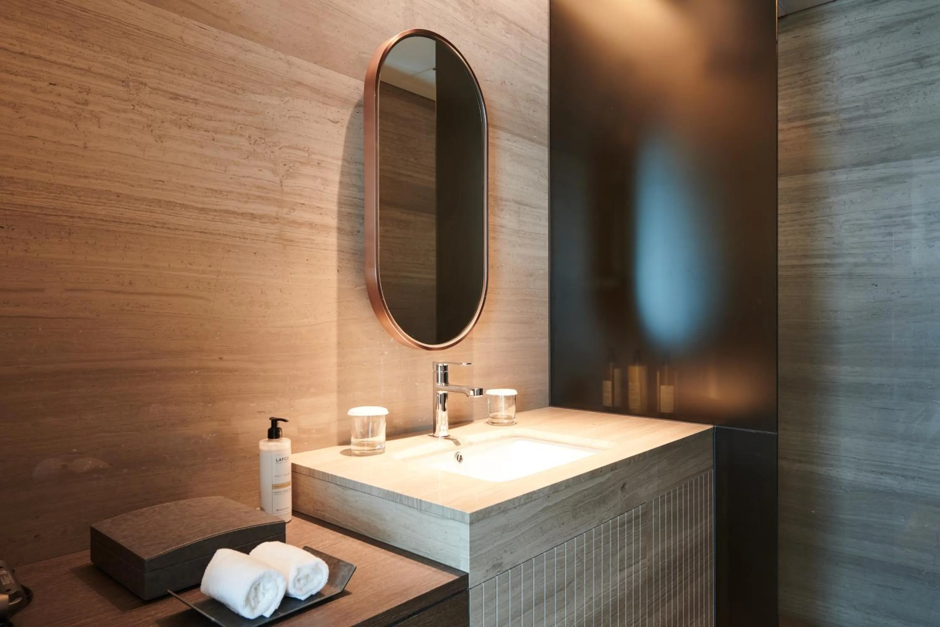Bathroom in Nine Tree Premier ROKAUS Hotel Seoul Yongsan
