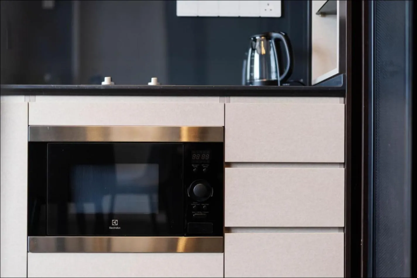 Kitchen or kitchenette in Scarletz Suites KLCC Twin Tower by Purple Orchid