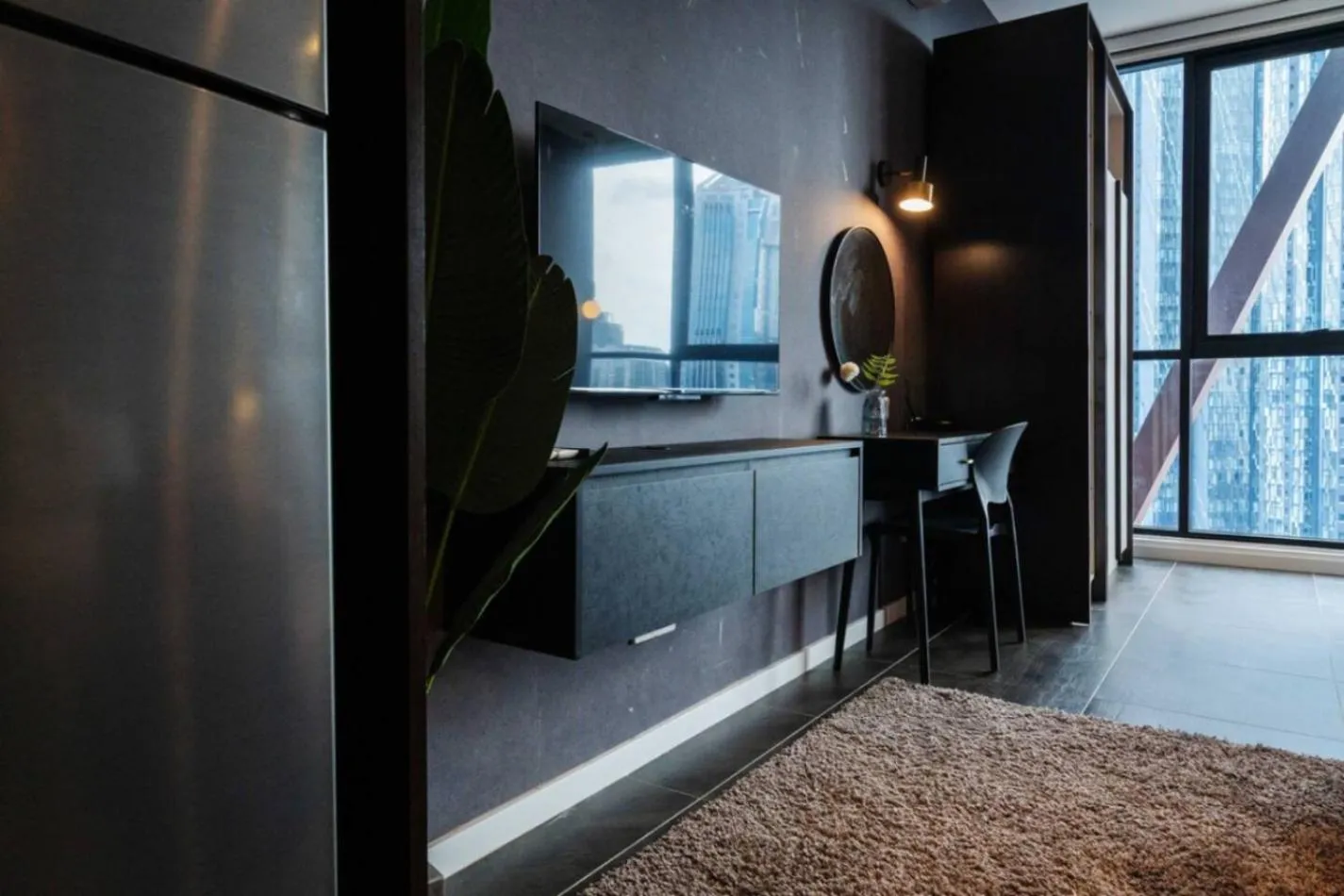 TV and multimedia in Scarletz Suites KLCC Twin Tower by Purple Orchid