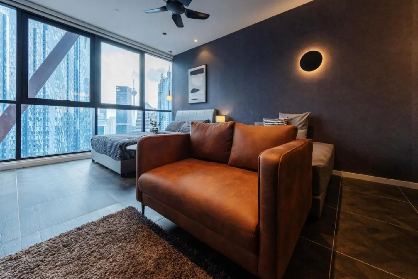 Bed in Scarletz Suites KLCC Twin Tower by Purple Orchid