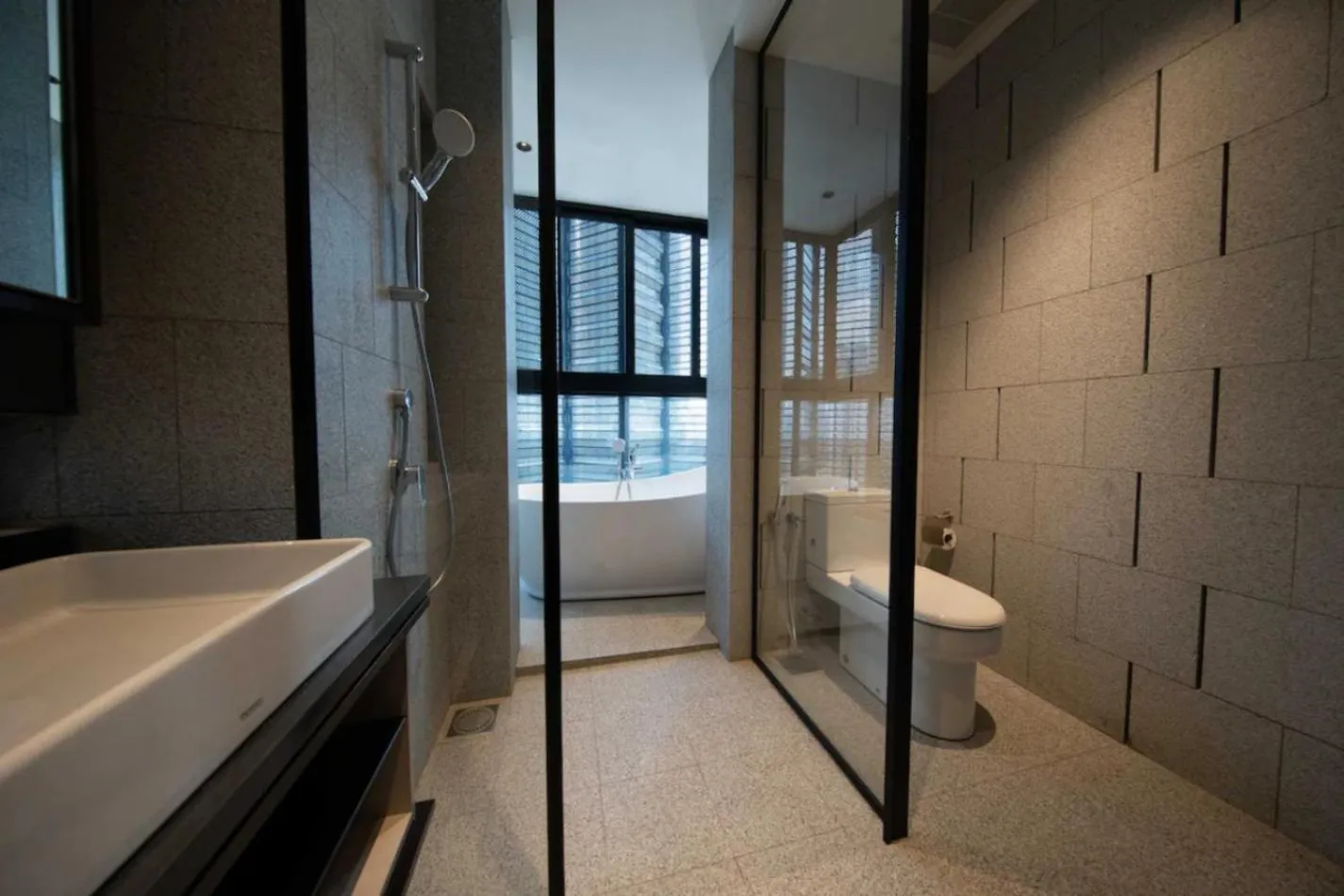 Shower in Scarletz Suites KLCC Twin Tower by Purple Orchid