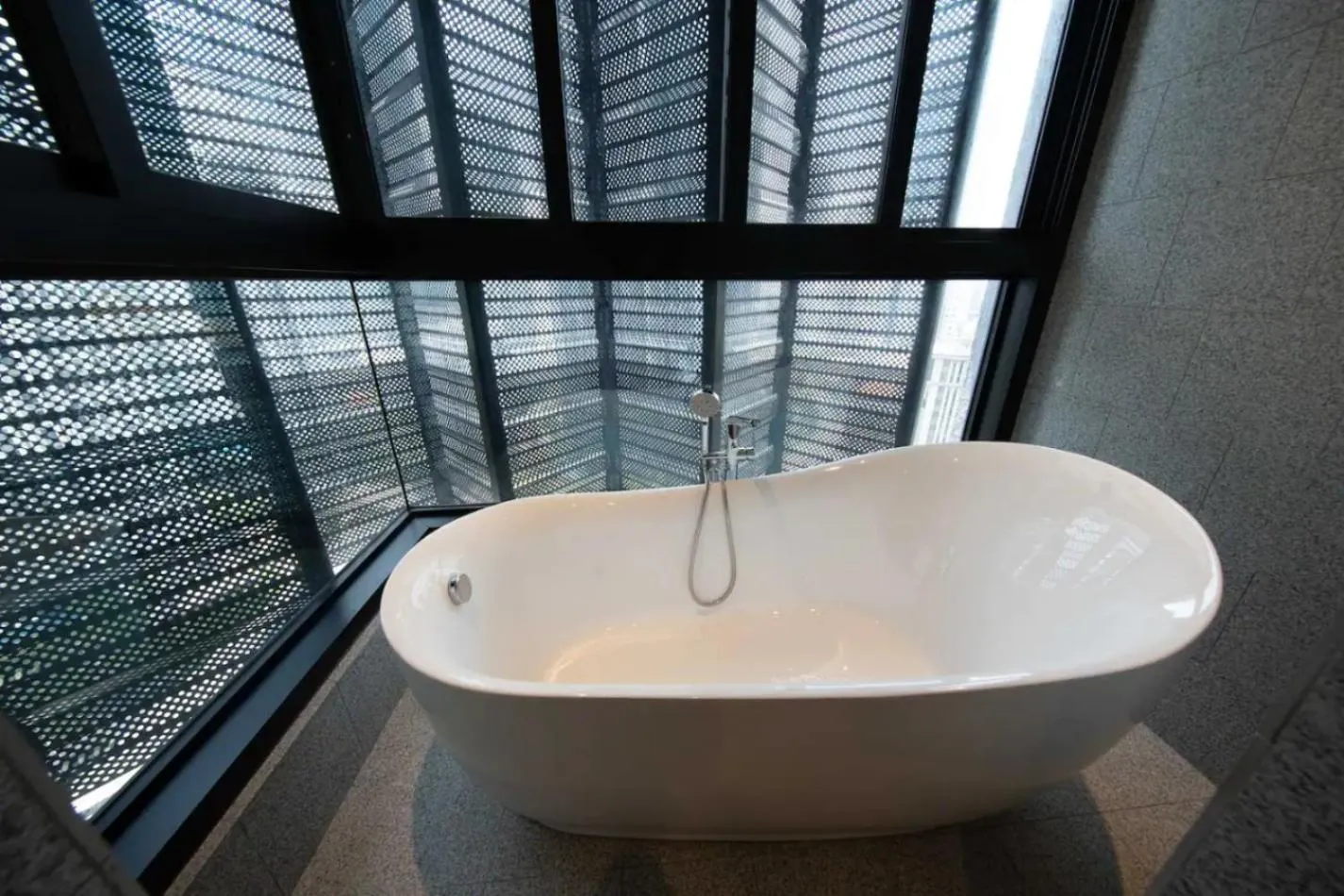 Bathroom in Scarletz Suites KLCC Twin Tower by Purple Orchid